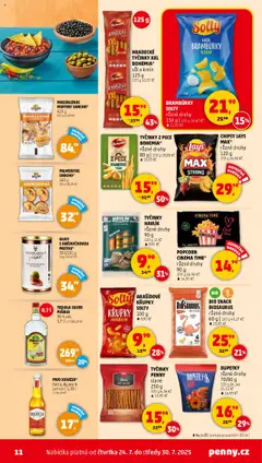 Penny Market leták - Čtvrtečník od 24.07.2025 | Strana: 11 | Produkty: Šunka, Pivo, Lay's, Křupky