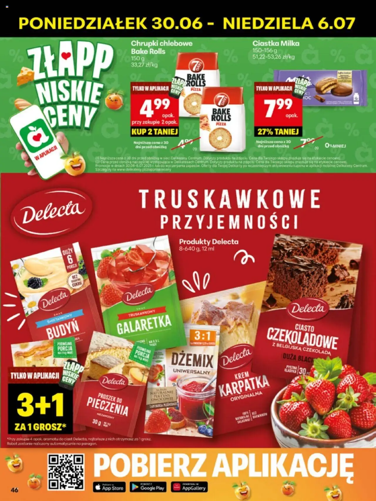 Delikatesy Centrum Gazetka - Sklepy Własne od 30.06.2025 | Strona: 46 | Produkty: Chrupki, Delikatesy, Ciasto czekoladowe, Ciastka