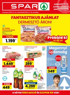 Spar Akciós újság - amely érvényes a következő dátumtól: 24.07.2025