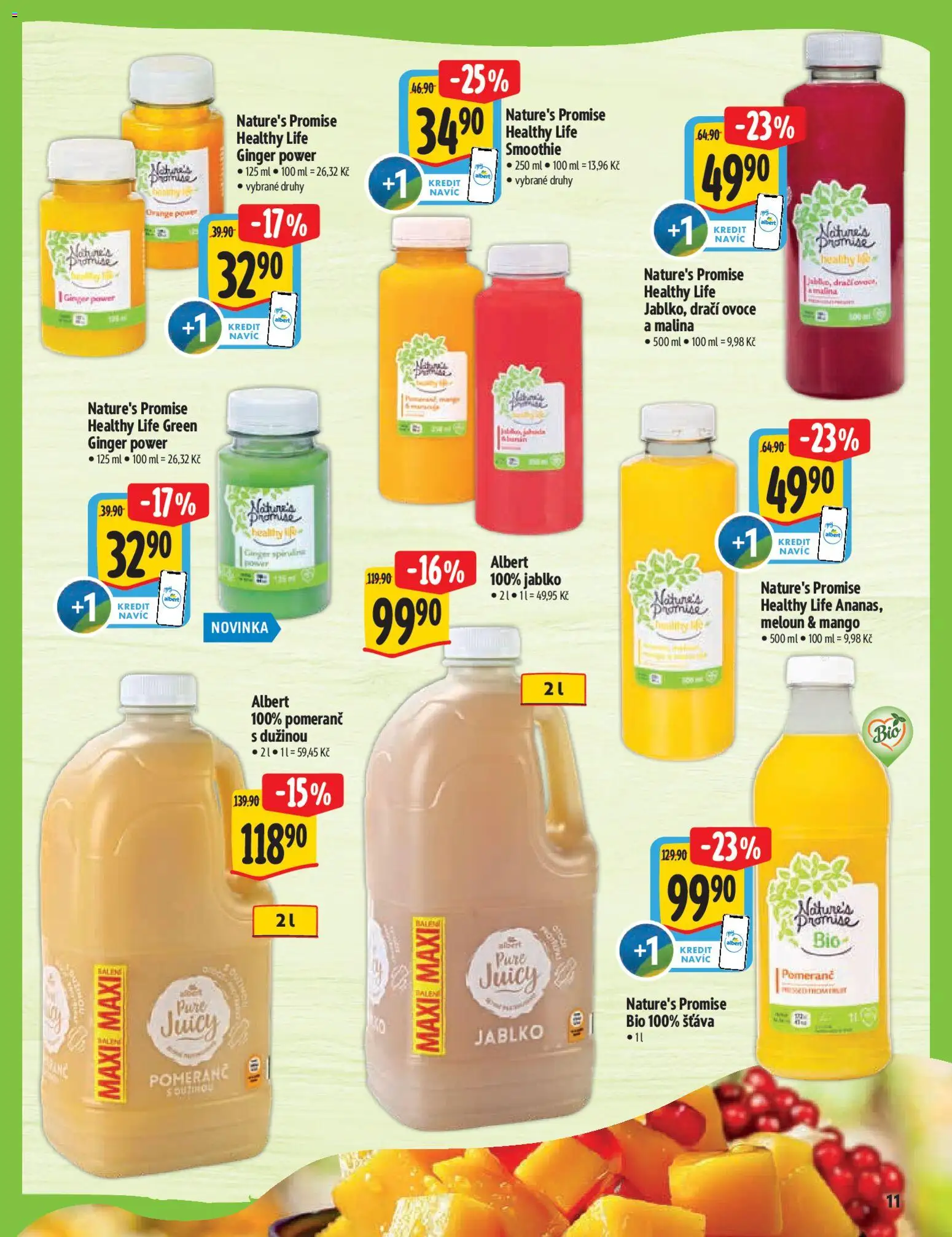 Albert katalog od 07.04.2026 | Strana: 11 | Produkty: Meloun, Ovoce, Dračí ovoce, Smoothie
