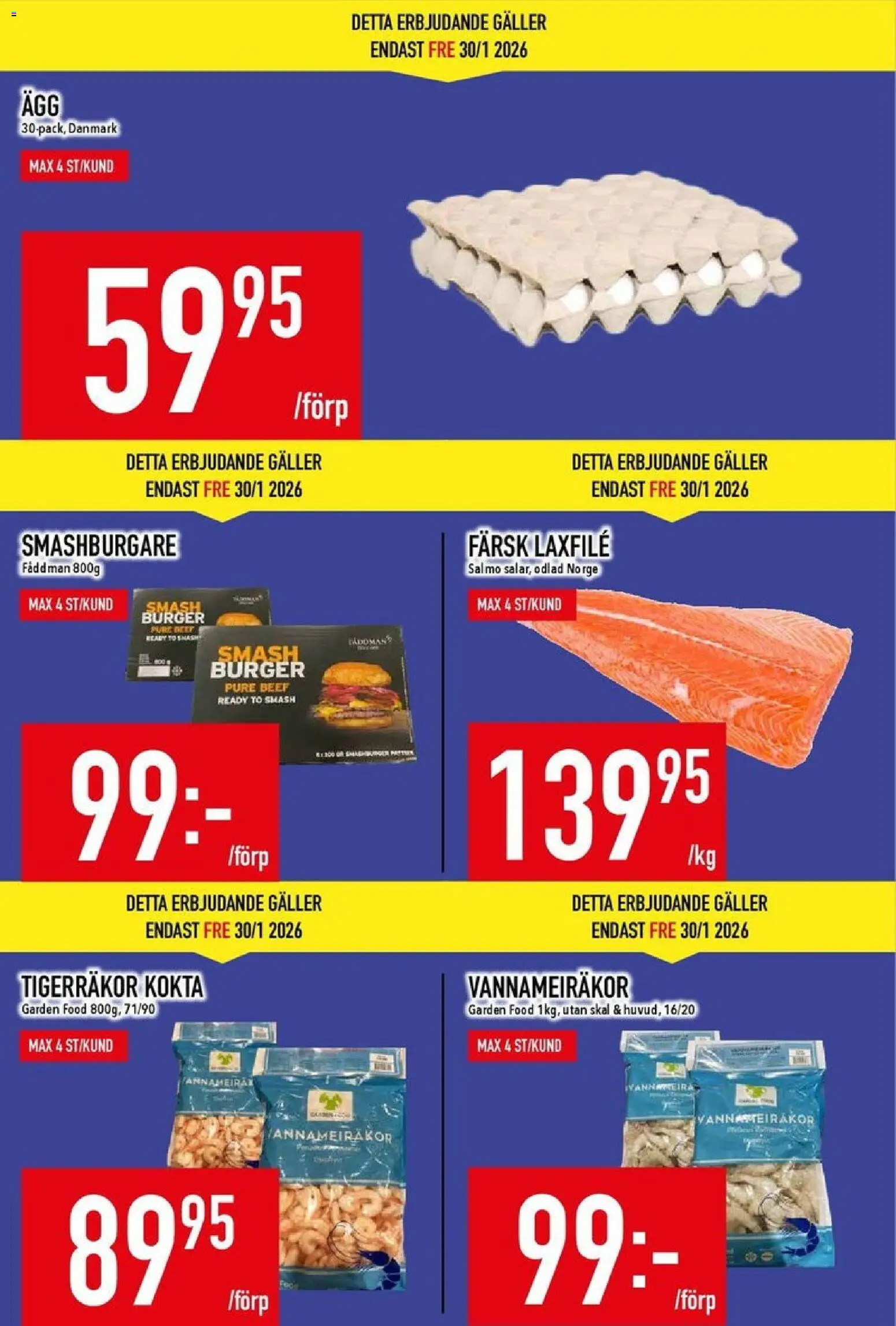 Matdax reklamblad aktuell från 26.01.2026 | Sida: 4 | Produkter: Galler