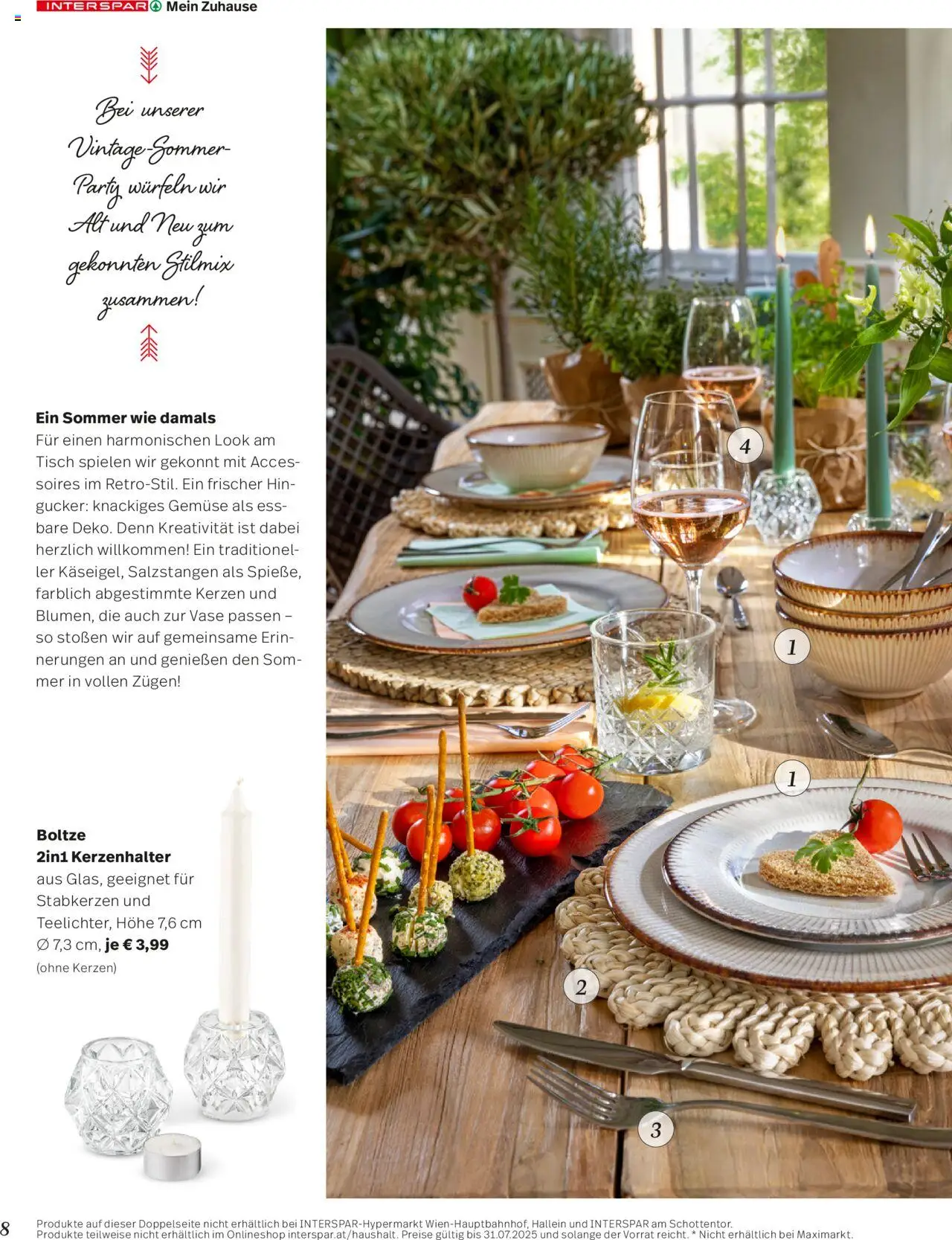 Interspar Mein Zuhause Magazin Frühling 2025 gültig ab 28.04.2025 | Seite: 8 | Produkte: Gemüse, Tisch, Vase