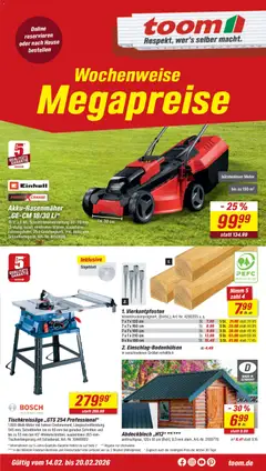 Toom Baumarkt Prospekt 	 ab 14.02.2026 gültig