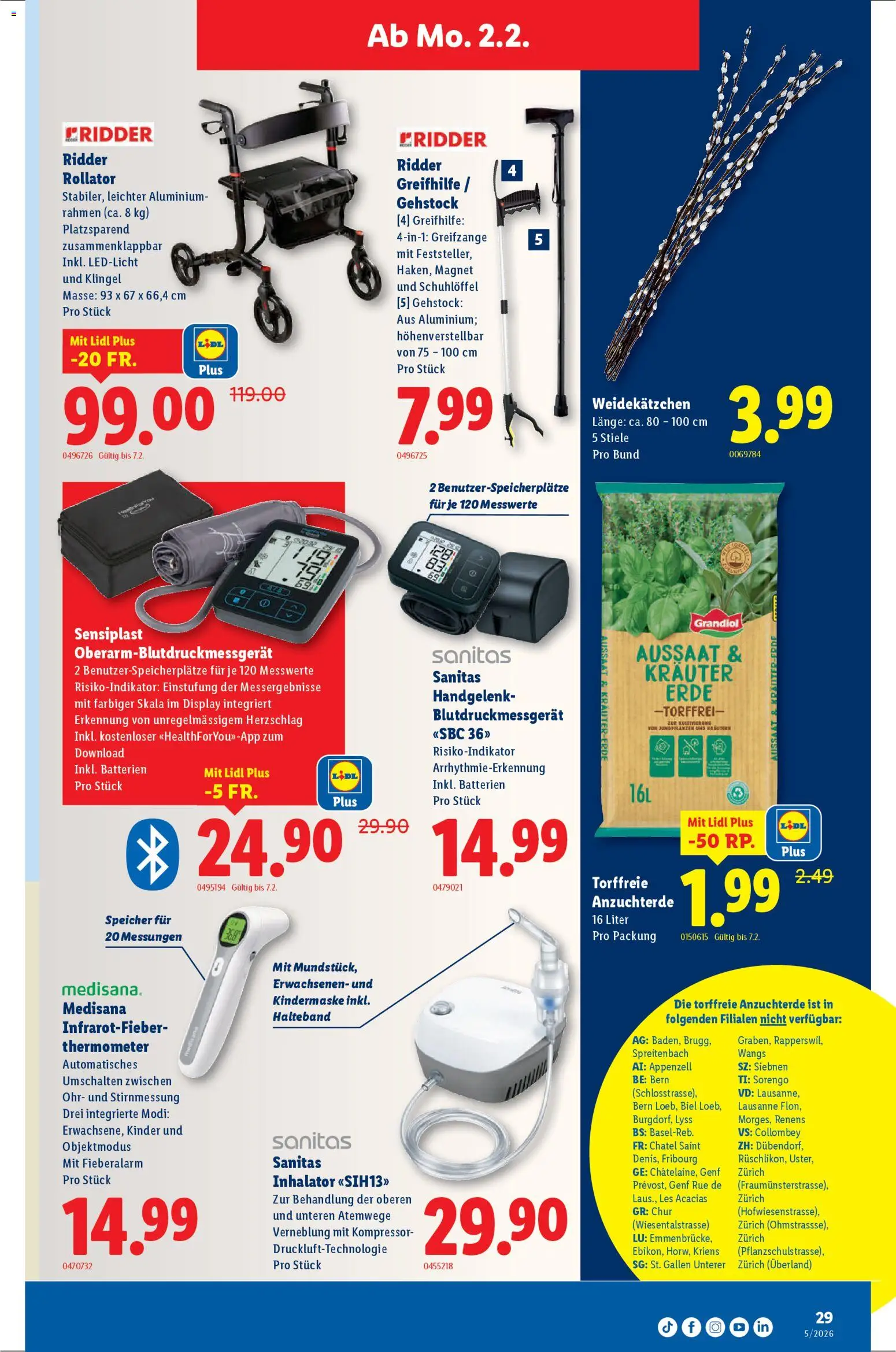 Lidl Aktionen – gültig ab 29.01.2026 | Seite: 29 | Produkte: Thermometer