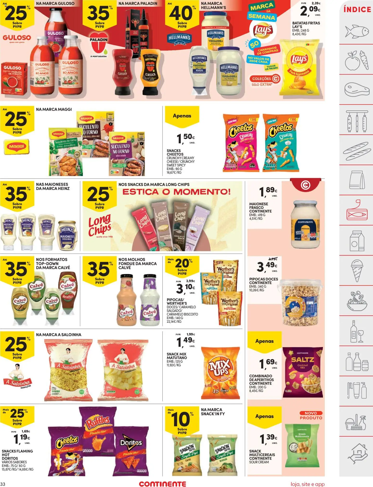 Continente folheto │ válido de 26.12.2025 | Página: 33 | Produtos: Batata, Batata frita, Pipocas, Ketchup