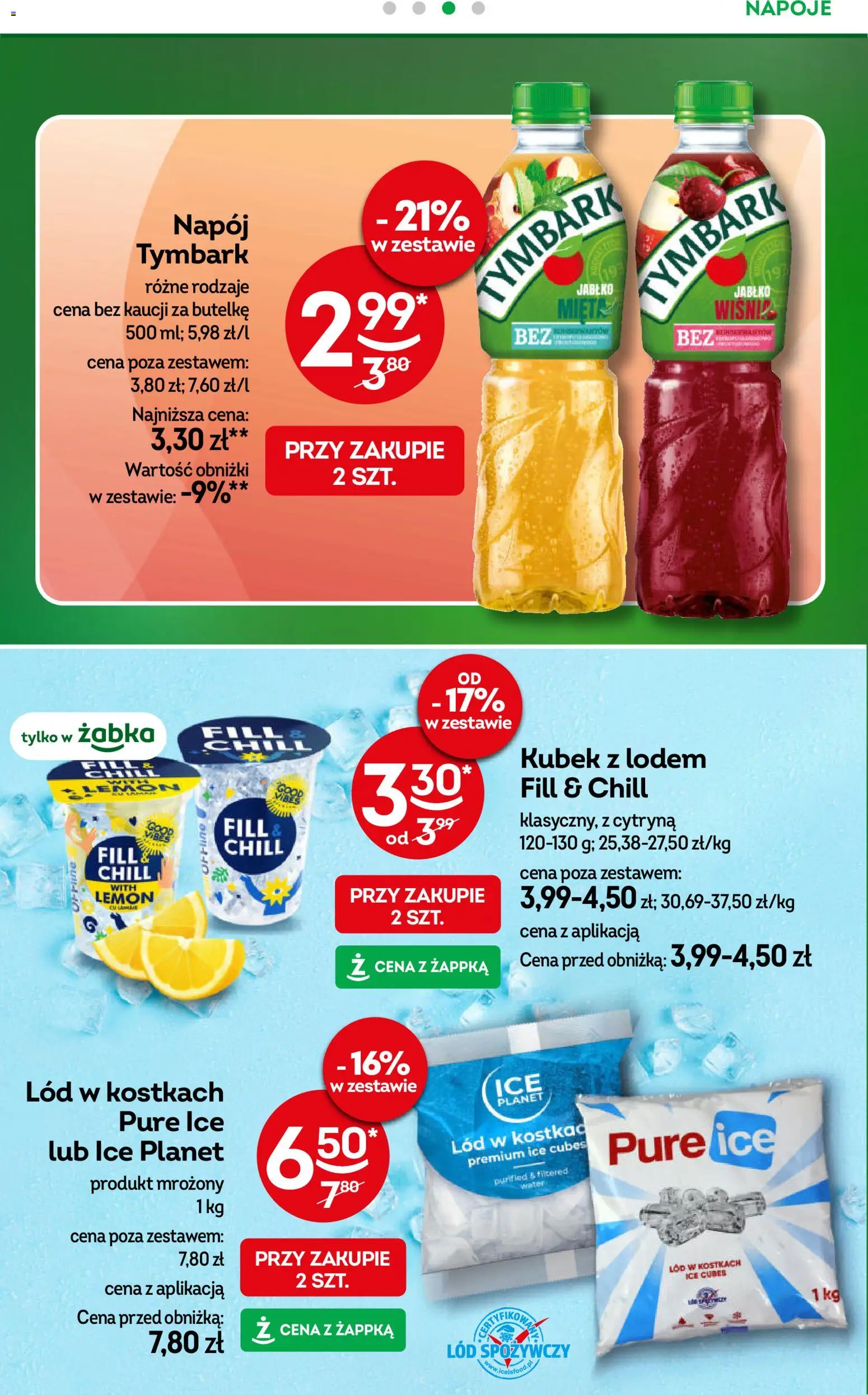 Żabka gazetka od 08.04.2026 | Strona: 18 | Produkty: Cytryna, Napoje, Lód w kostkach