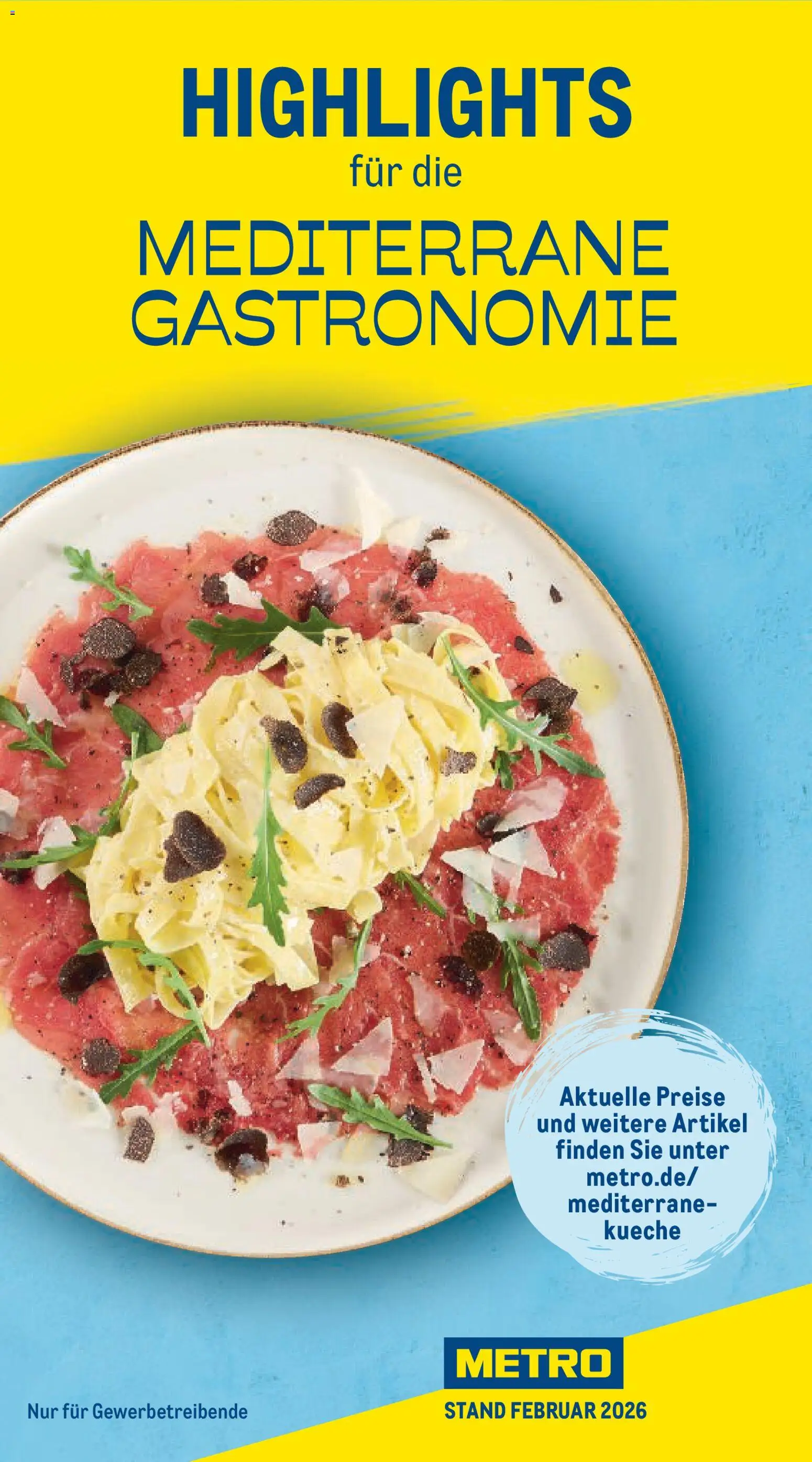 Metro Highlights Mediterrane Gastronomie – gültig ab 01.02.2026 | Seite: 1