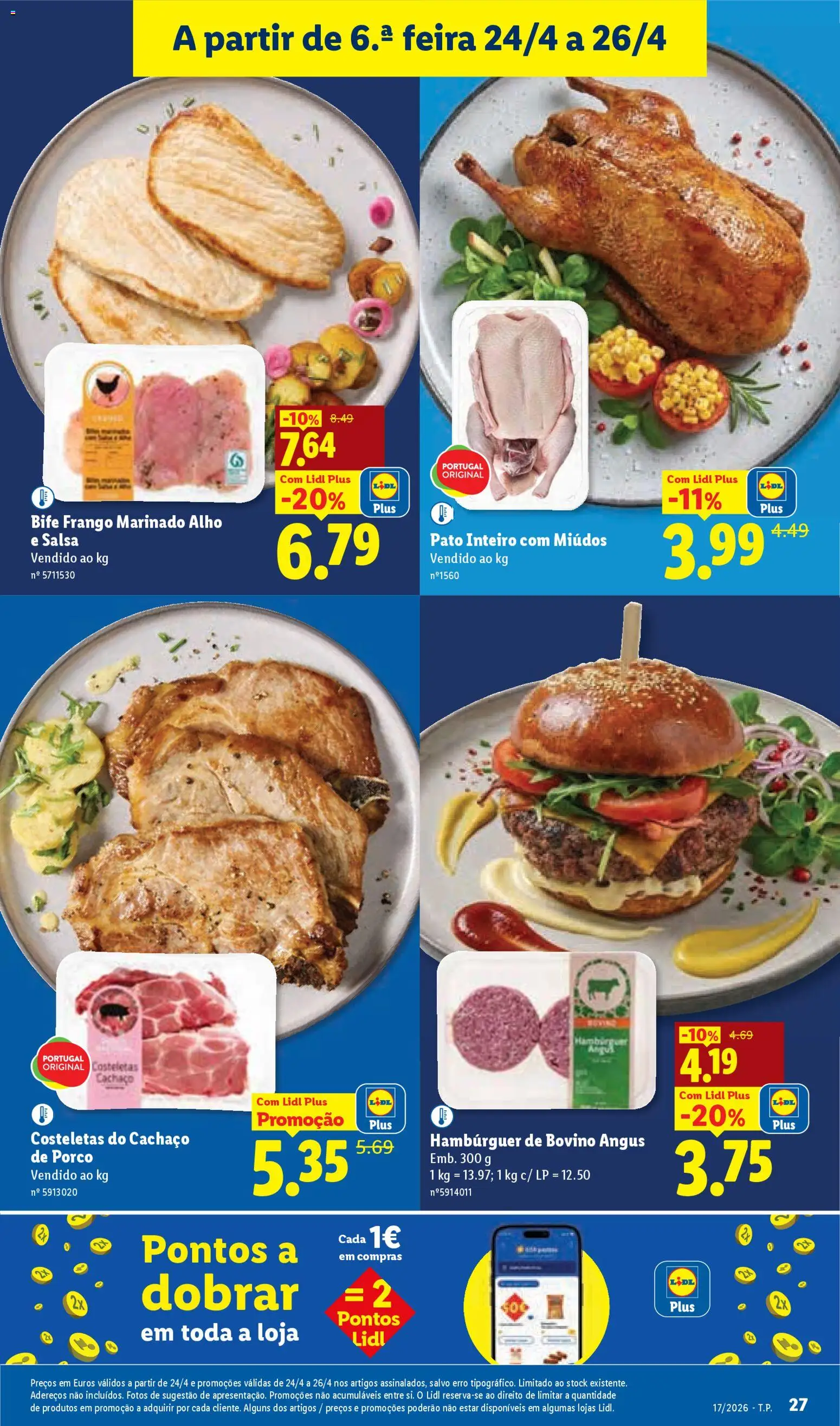 Lidl folheto │ válido de 20.04.2026 | Página: 27 | Produtos: Frango, Hambúrguer