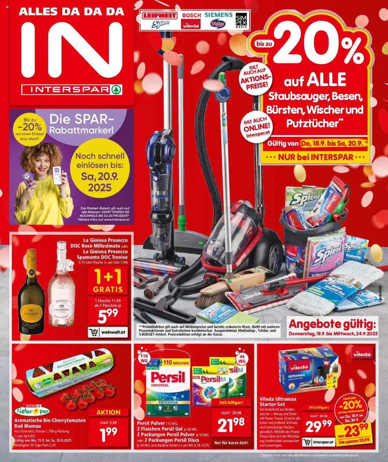 Interspar Flugblatt - Wien gültig ab 18.09.2025 | Seite: 1 | Produkte: Presse, Bad