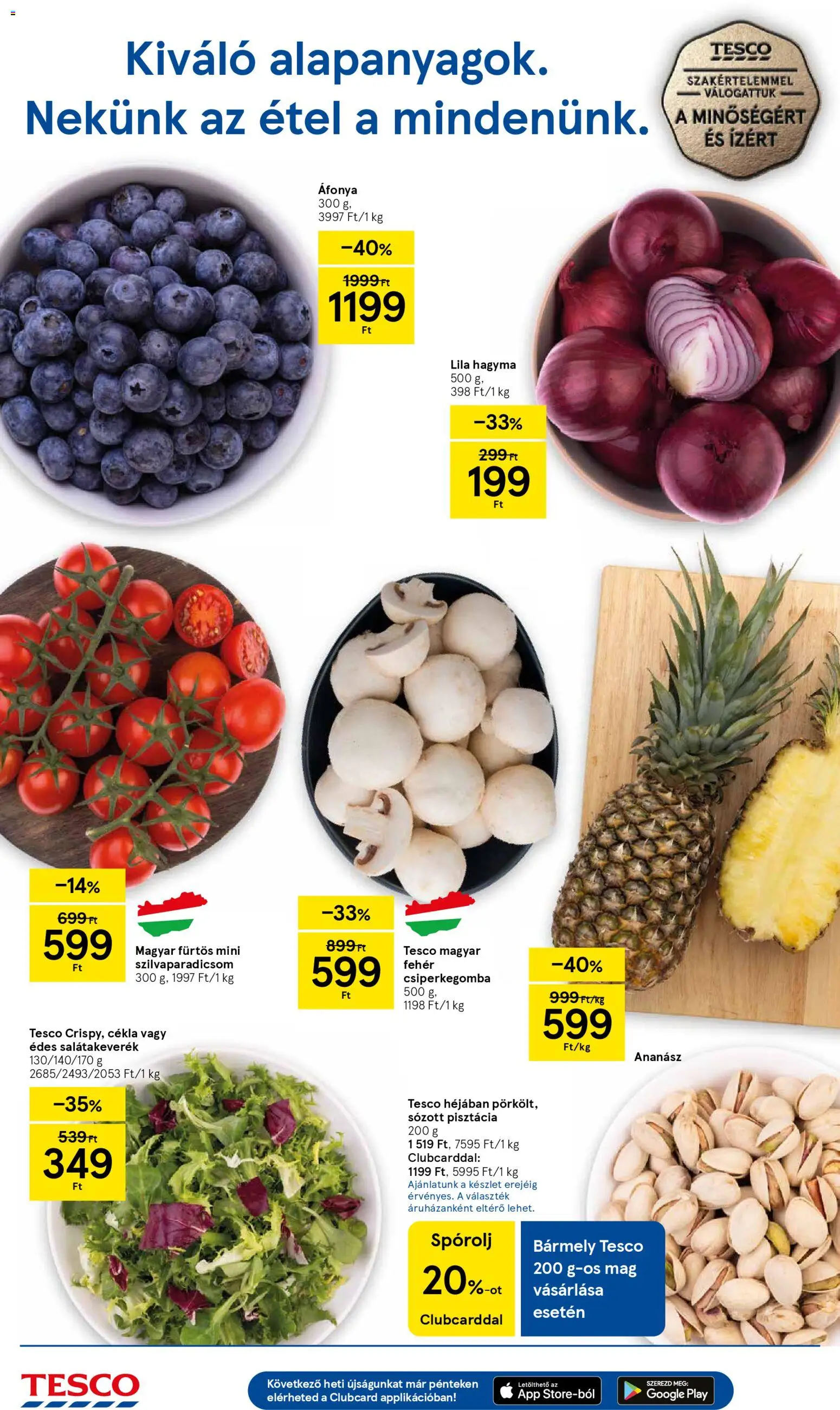 Tesco akciós ujság - amely érvényes a következő dátumtól: 27.12.2025 | Oldal: 2 | Termékek: Cékla, Csiperkegomba, Ananász, Hagyma