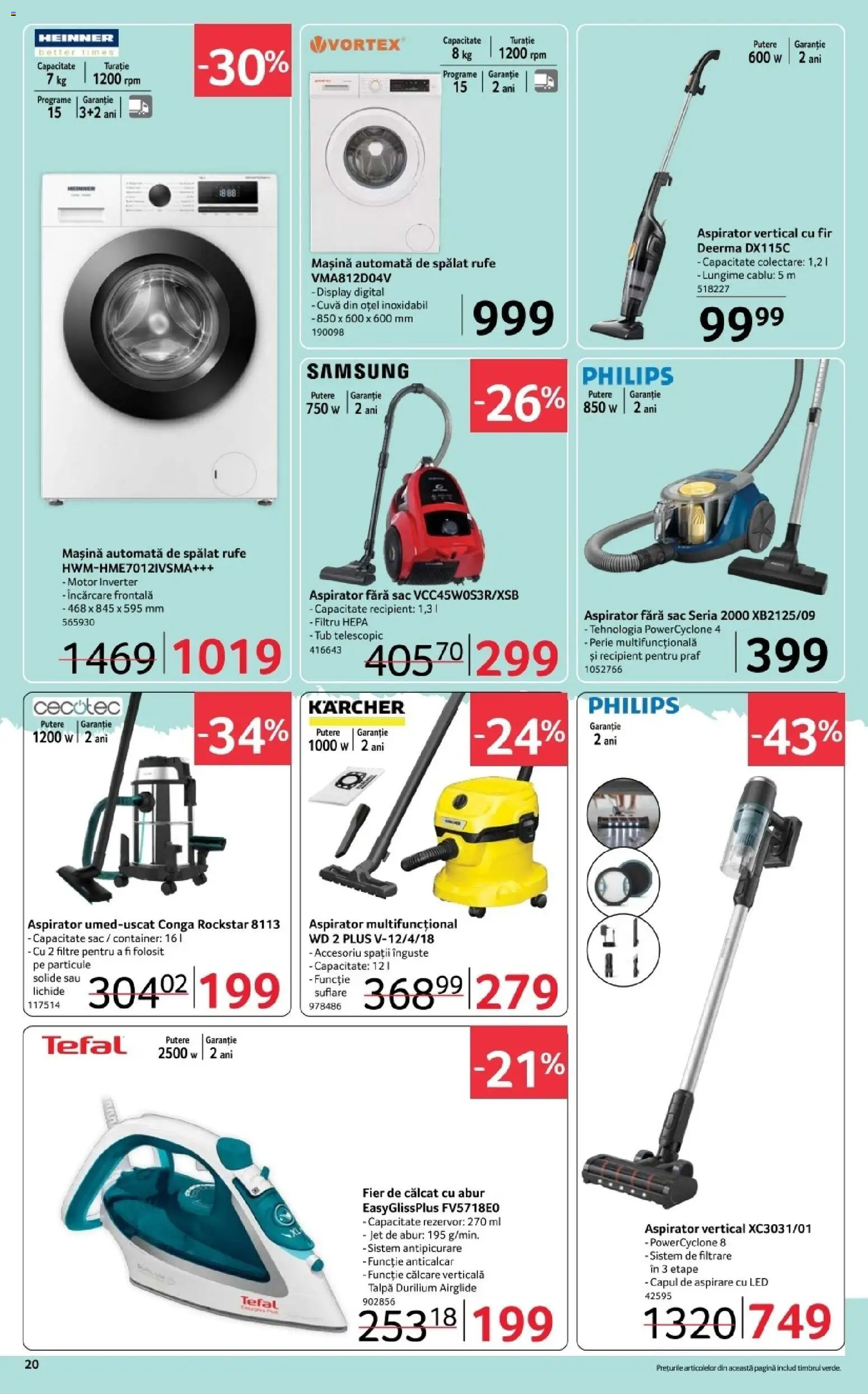 Noul catalog Selgros – valabil de la 20.03.2026 | Pagină: 20 | Produse: Enginar, Fier de călcat, Cablu, Babak