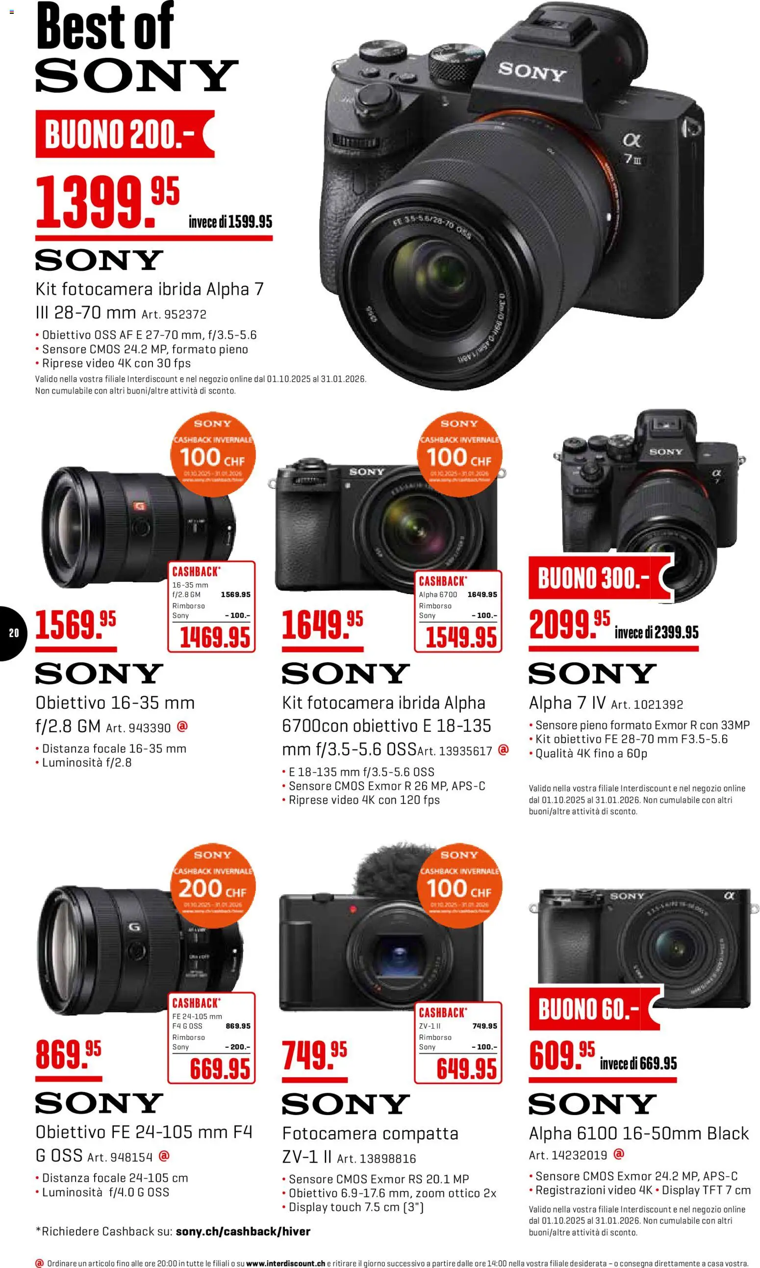 Interdiscount Aktionen Christmas IT – gültig ab 15.12.2025 | Seite: 20 | Produkte: Video, Sony