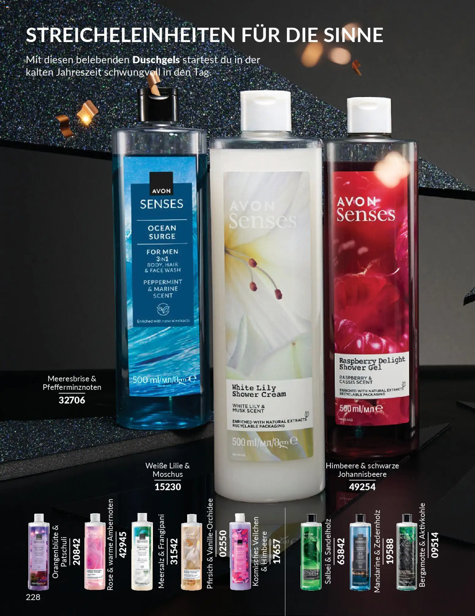 Avon - Black Friday – gültig ab 01.11.2025 | Seite: 230 | Produkte: Shower Gel, Pfirsich, Himbeere