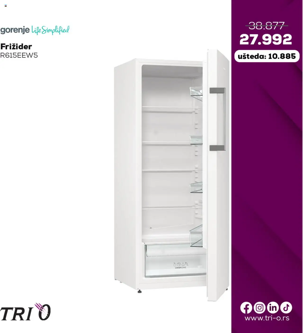Tri O katalog - važi od 13.10.2025 | Strana: 6 | Proizvode: Frižider