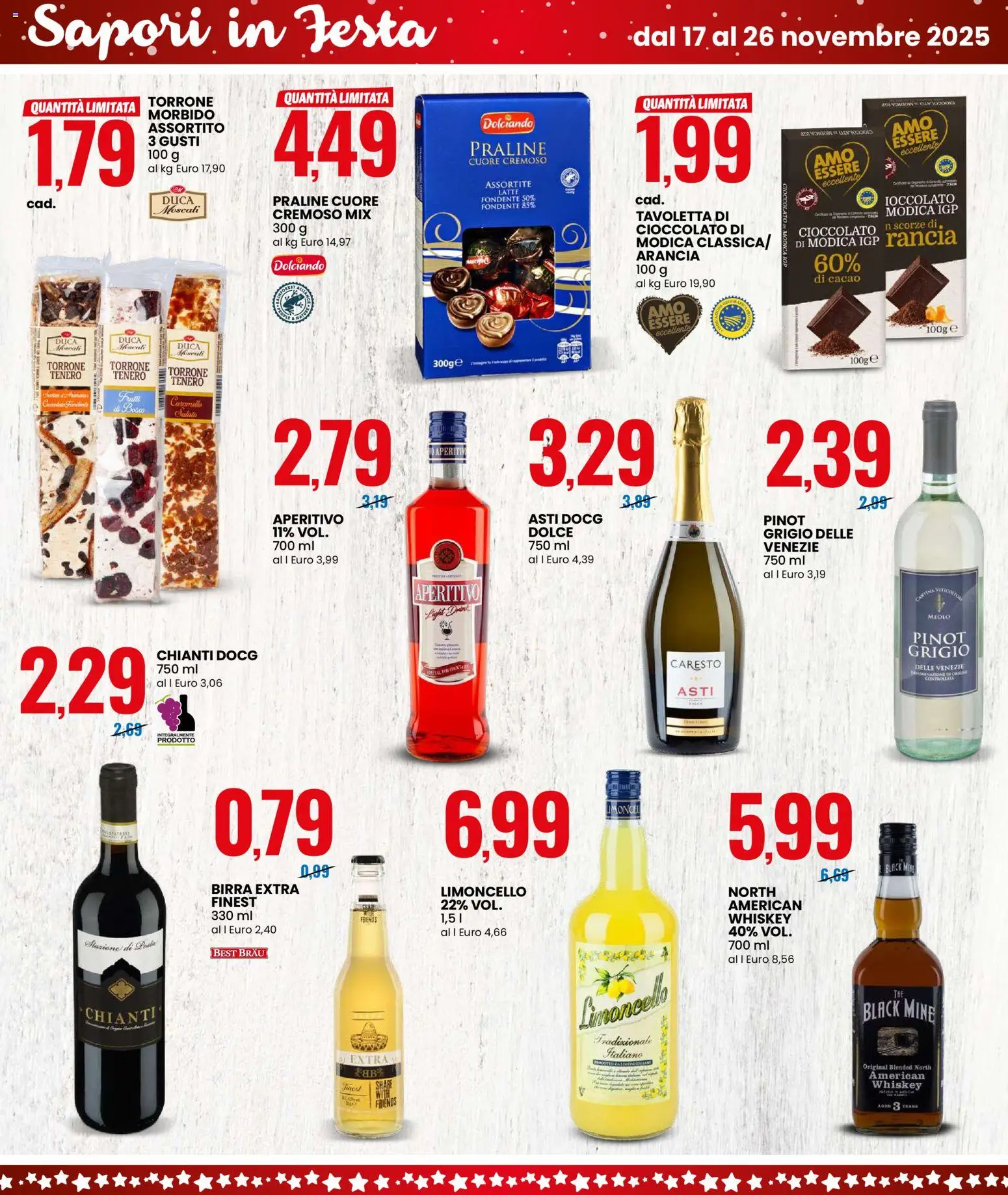 Volantino Eurospin del 17.11.2025 | Pagina: 7 | Prodotti: Latte, Arancia, Limoncello, Cacao