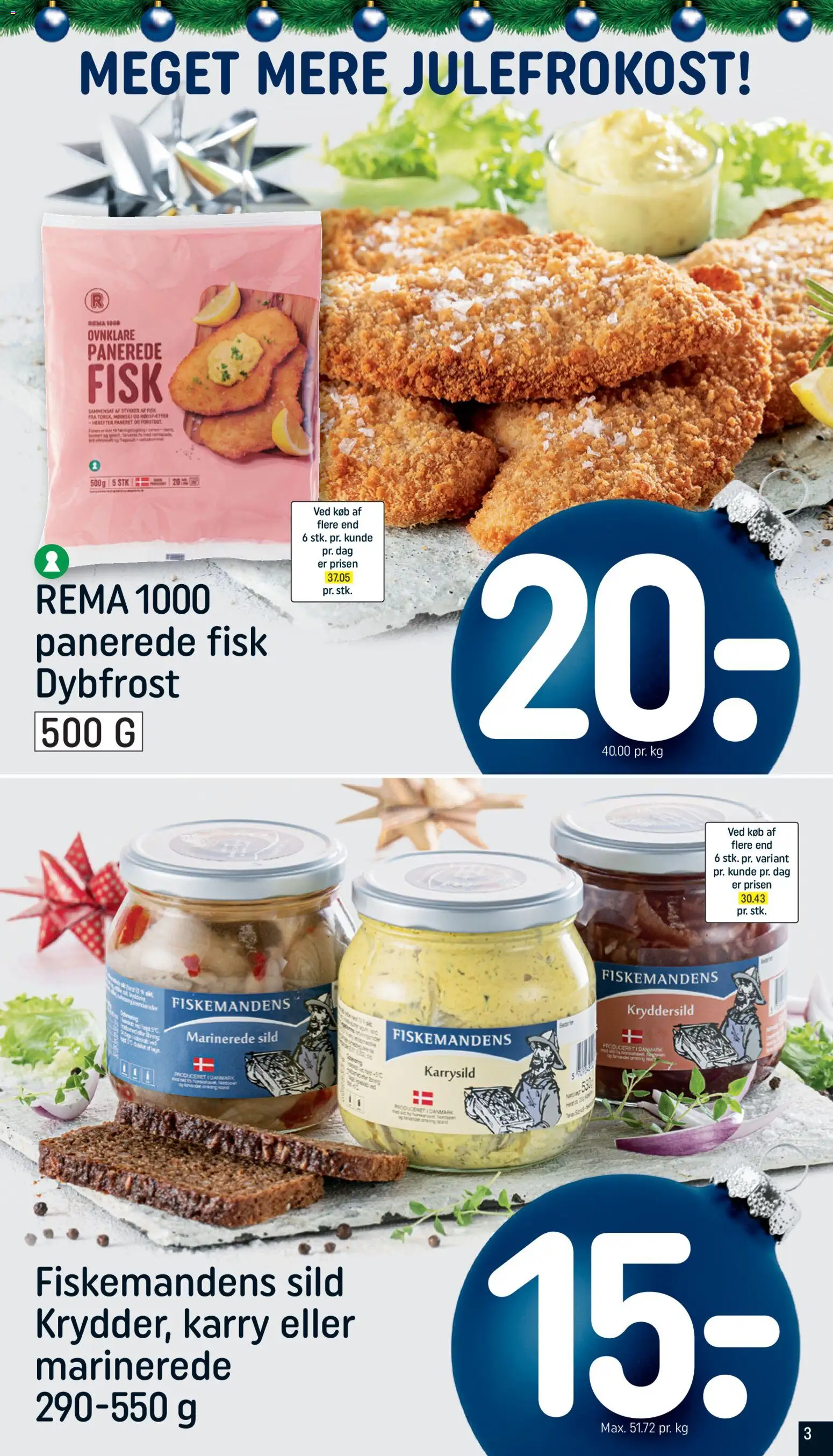 Rema 1000 tilbudsavis – gyldig fra 07.12.2025 | Side: 3 | Produkter: Karry, Fisk, Sild