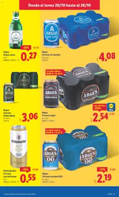 Vista previa Argus Cerveza sin alcohol, 12 x 33 cl Argus non-alcoholic beer válido desde el 20.10.2025 | Página: 7 | Productos: Cerveza sin alcohol, Cerveza