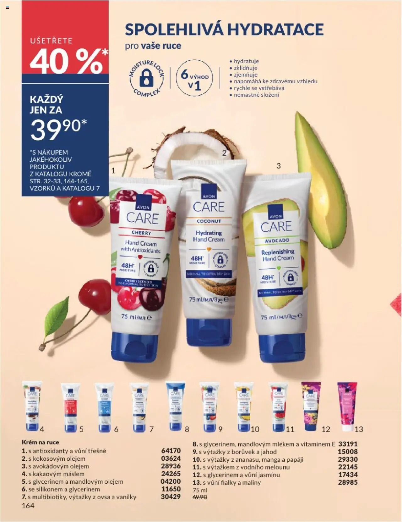 Avon katalog 6/2025 od 01.06.2025 | Strana: 164 | Produkty: Mango, Třešně, Krém, Glycerin