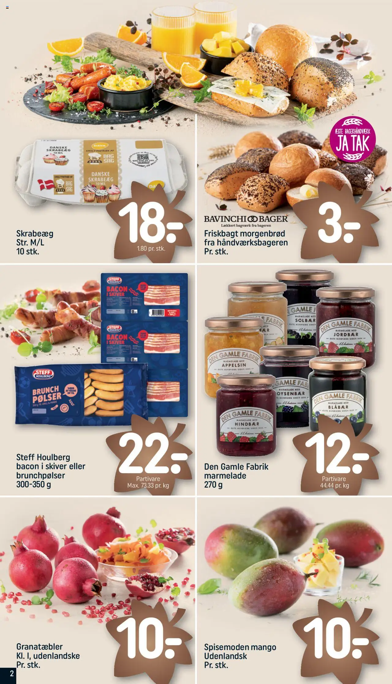 Rema 1000 tilbudsavis – gyldig fra 12.10.2025 | Side: 2 | Produkter: Pølser, Hindbær, Marmelade, Solbær