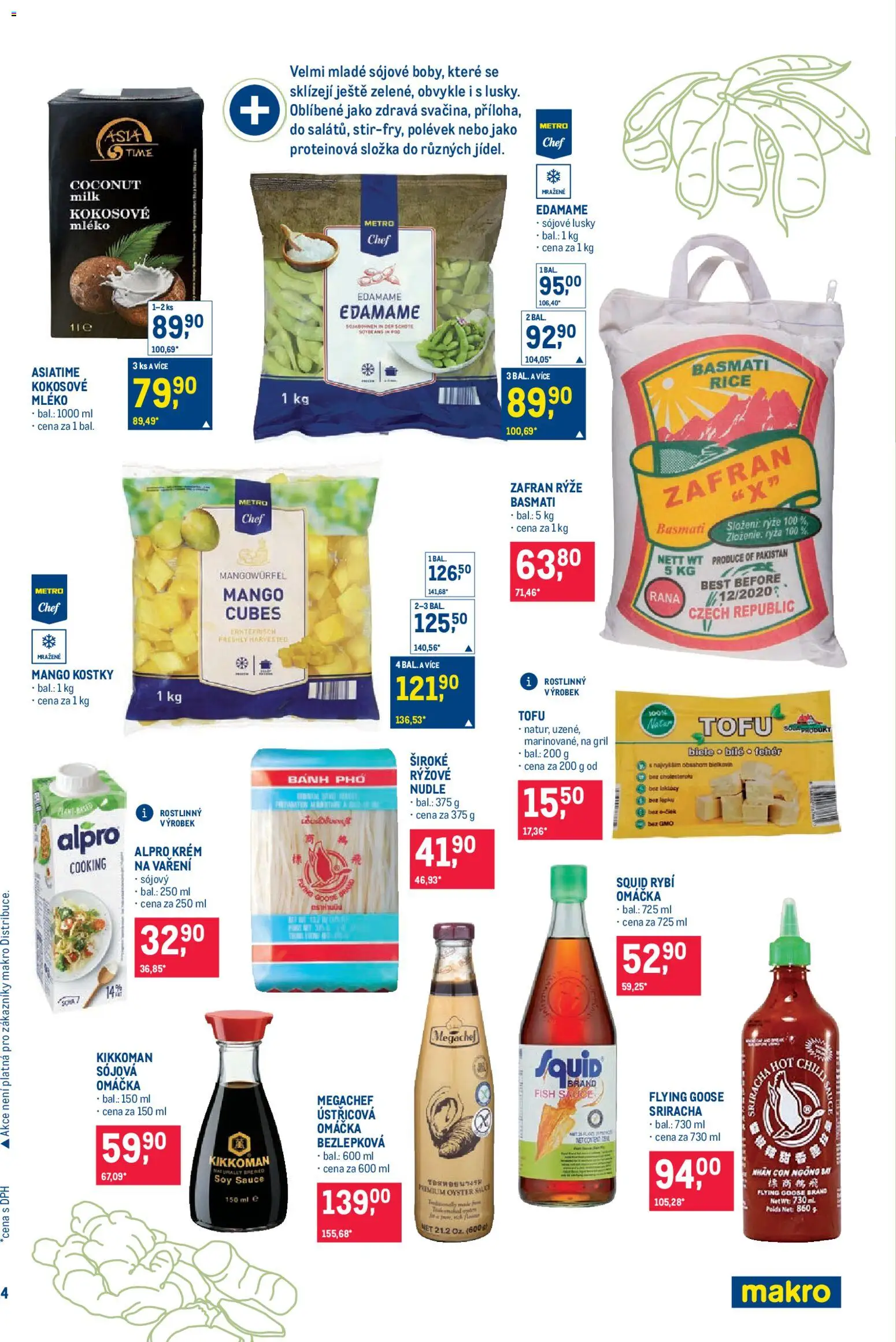 Makro leták - Pro milovníky jídla od 14.01.2026 | Strana: 4 | Produkty: Tofu, Gril, Edamame, Alpro