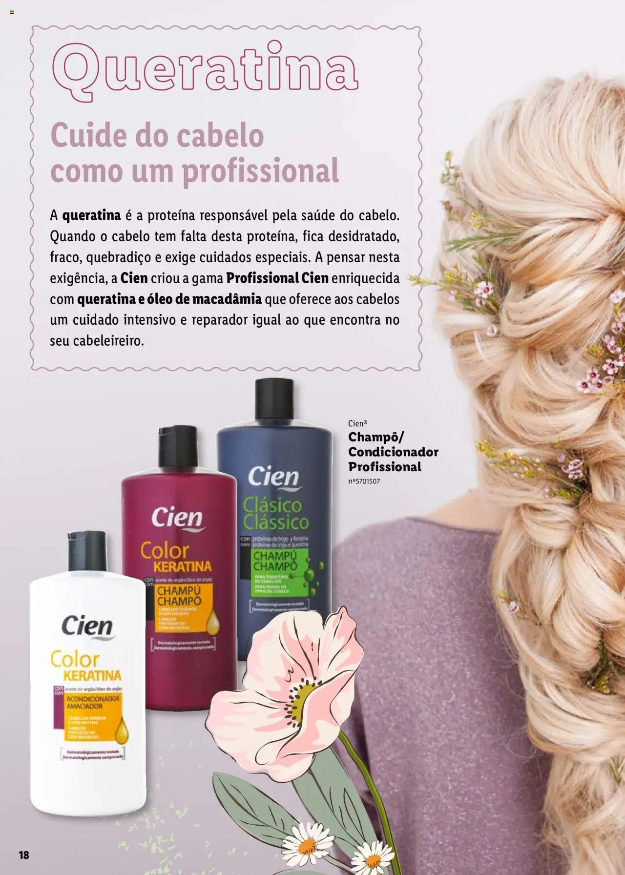 Lidl Cien - Beleza Inteligente │ válido de 26.02.2024 | Página: 18 | Produtos: Condicionador, Óleo