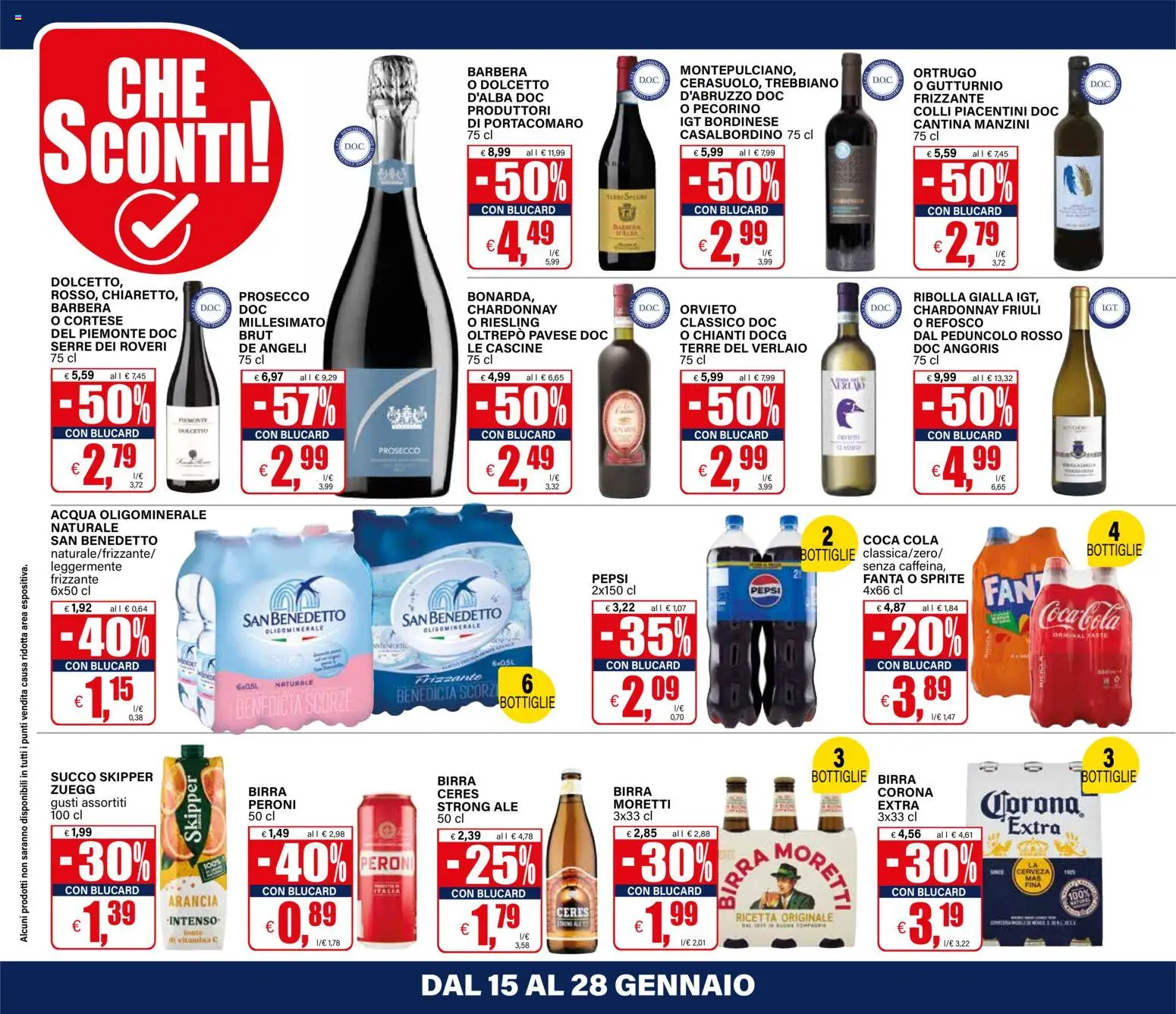 Volantino Il Gigante del 15.01.2026 | Pagina: 20 | Prodotti: Prosecco, Ceres, Arancia, Pecorino
