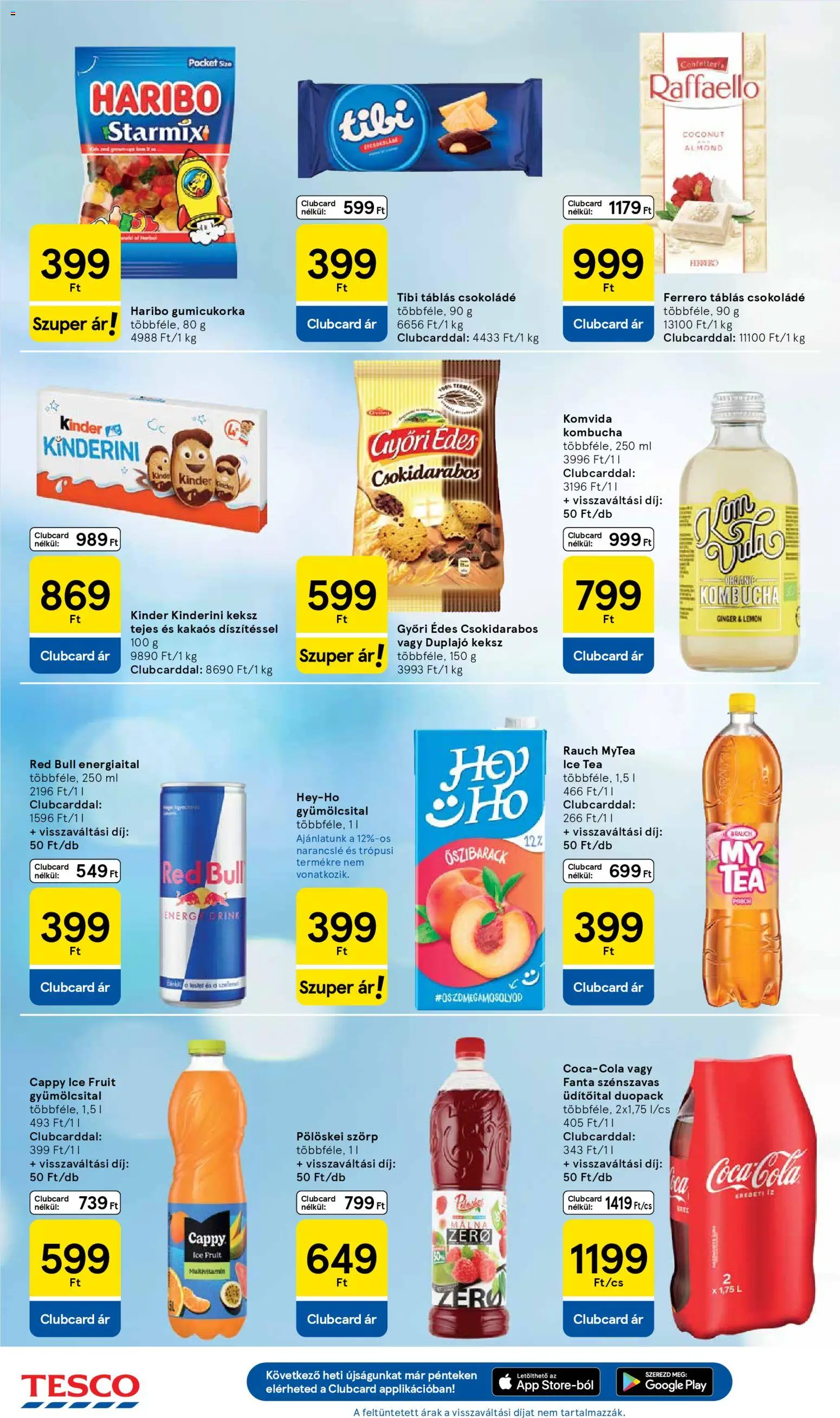 Tesco akciós ujság - amely érvényes a következő dátumtól: 29.01.2026 | Oldal: 6 | Termékek: Málna, Energiaital, Csokoládé, Narancslé