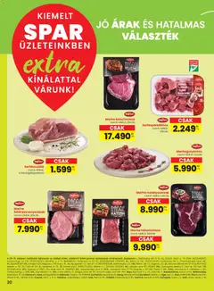 Spar Extra ajánlat - amely érvényes a következő dátumtól: 30.10.2025