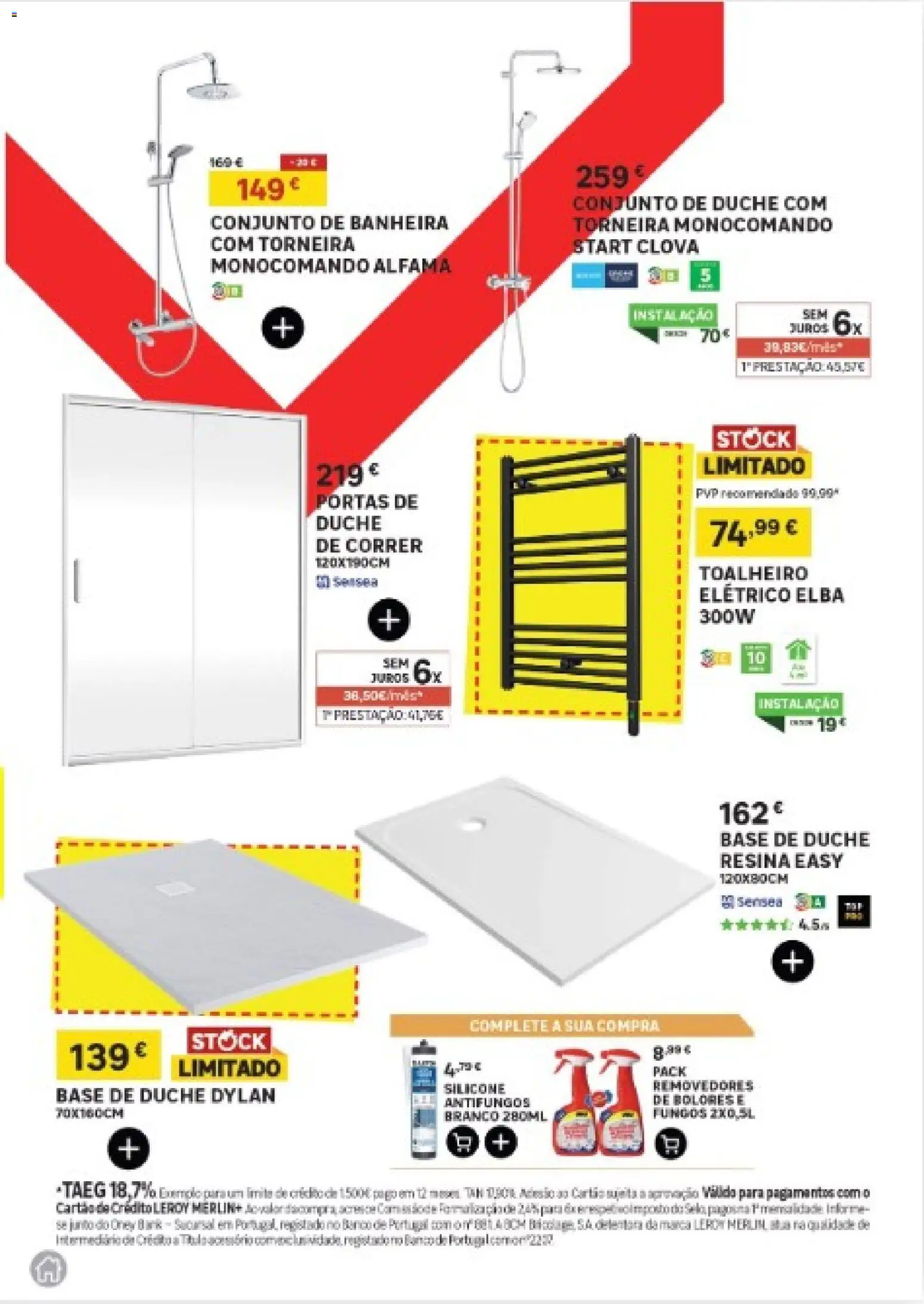 Leroy Merlin Catálogo │ válido de 11.12.2025 | Página: 11 | Produtos: Toalheiro elétrico, Banco, Torneira, Base