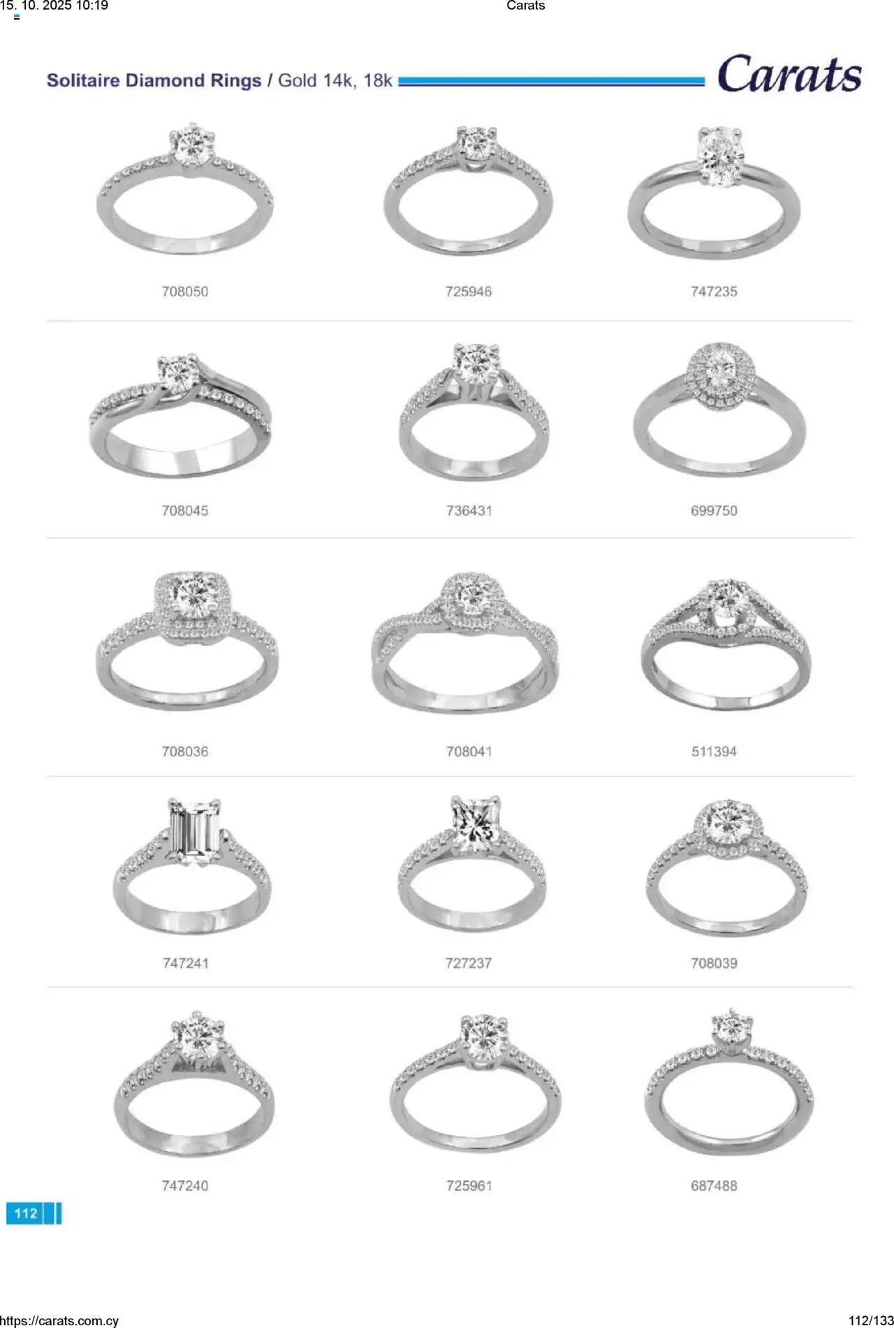 Carats Jewellers Κατάλογος – σε ισχύ από 15.10.2025 | Σελίδα: 112
