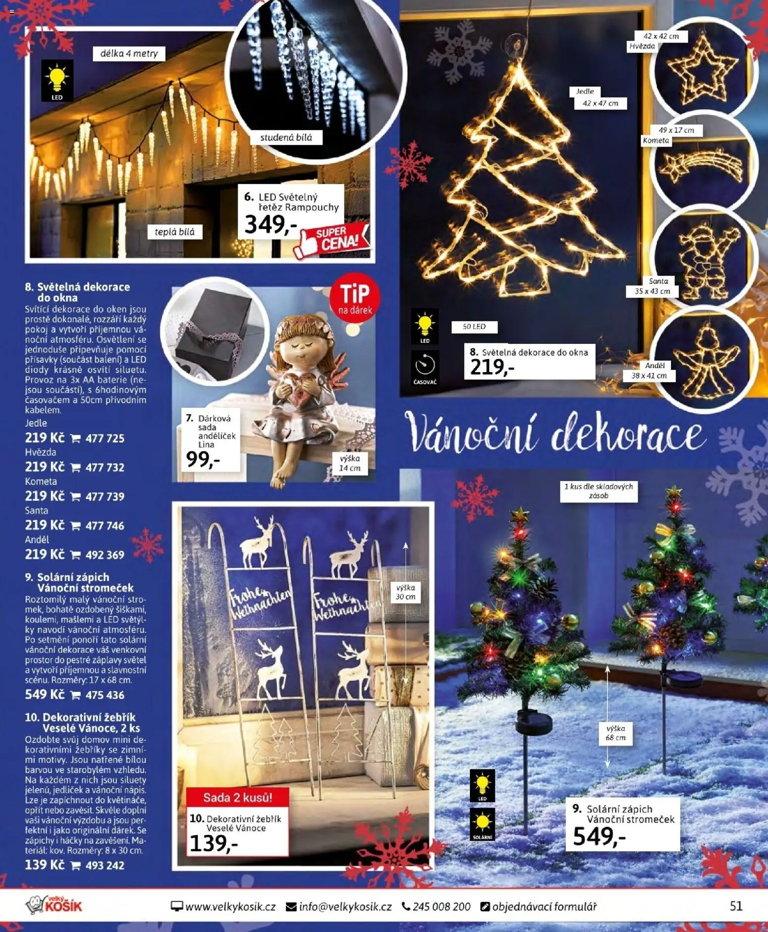 Velký Košík katalog listopad 2025 od 01.11.2025 | Strana: 51 | Produkty: Žebřík, Zápich, Dekorativní žebřík, Časovač