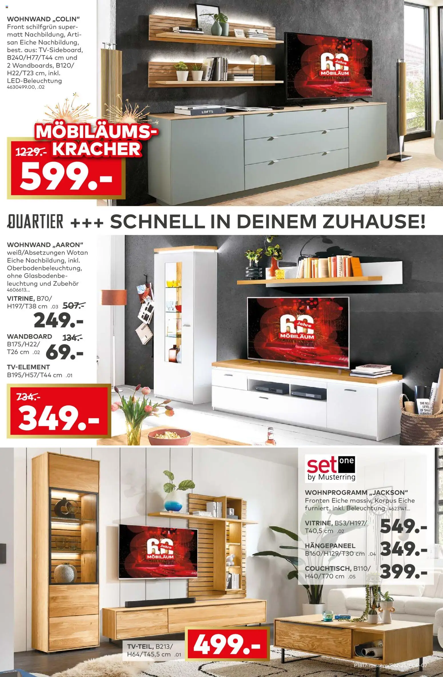 Porta! Jetzt Möbeltrends entdecken und 25% Möbiläumsrabatt auf ALLE Möbel sichern - Aachen – gültig ab 10.11.2025 | Seite: 5 | Produkte: Wohnwand, Wandboard