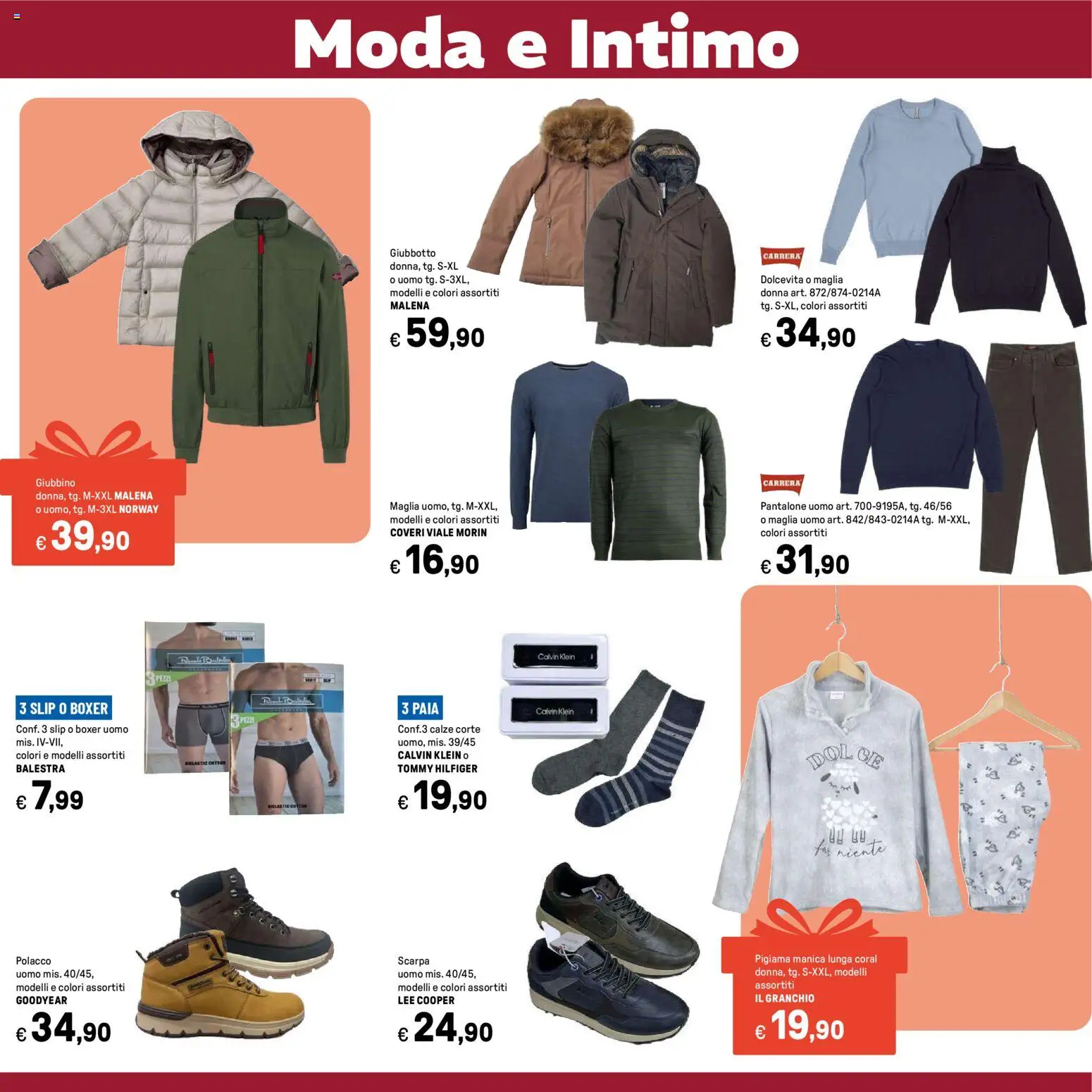 Volantino Iper del 15.12.2025 | Pagina: 39 | Prodotti: Intimo, Pigiama, Slip, Boxer