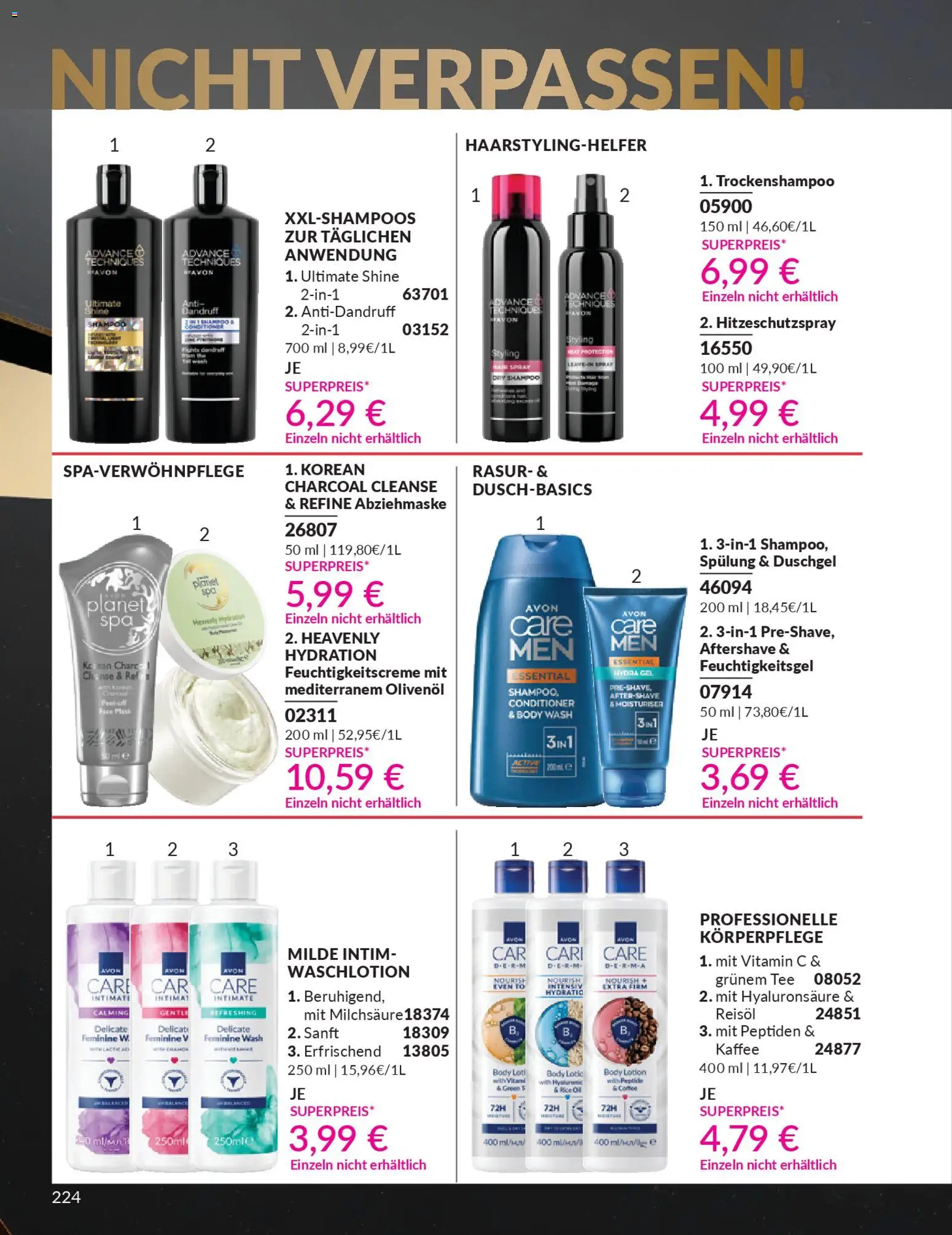 Avon - Black Friday – gültig ab 01.11.2025 | Seite: 226 | Produkte: Olivenol, Spülung, Body Lotion, Tee