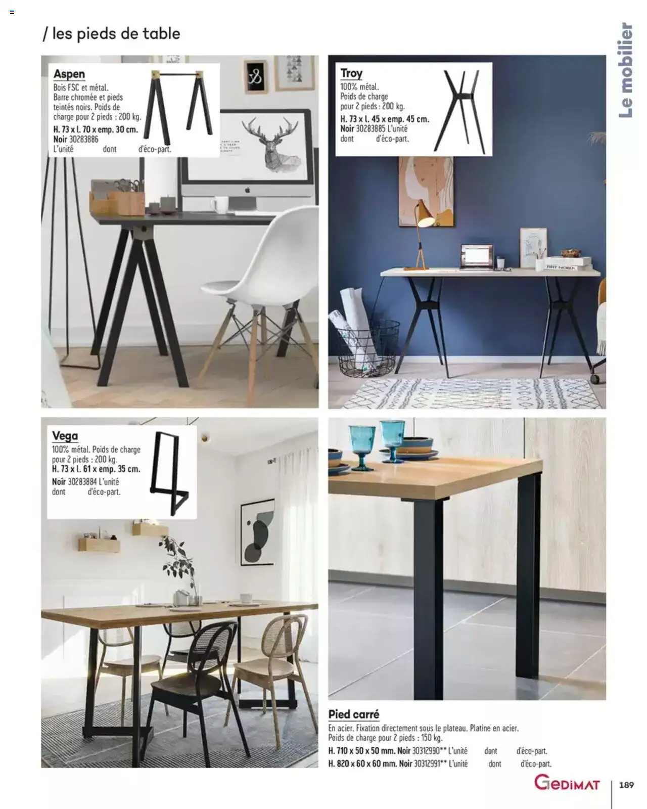  | Page: 189 | Produits: Poids, Table