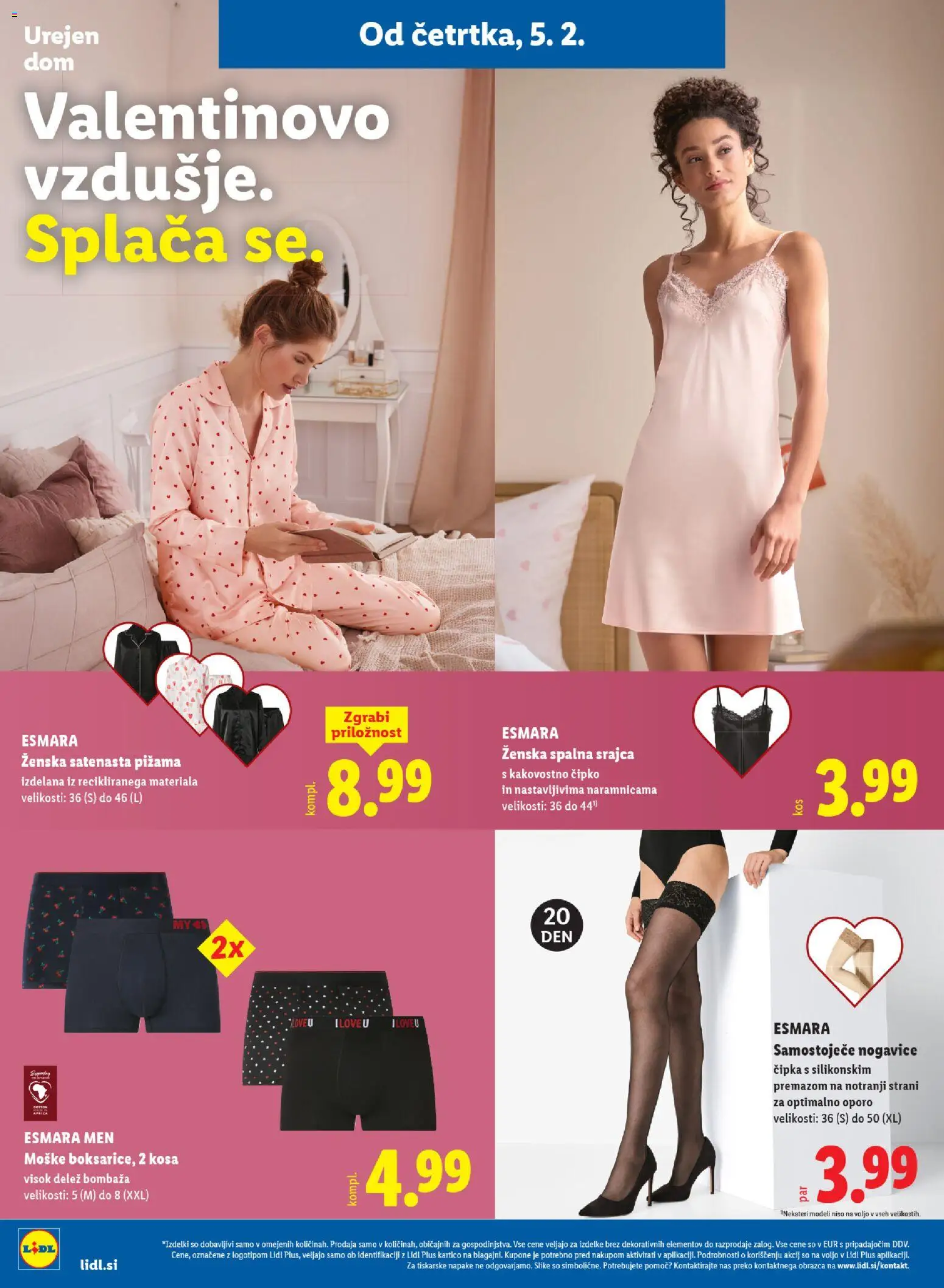 Novi Lidl katalog ponudbe – veljaven od 05.02.2026 | Stran: 16 | Izdelki: Srajca, Pižama, Nogavice