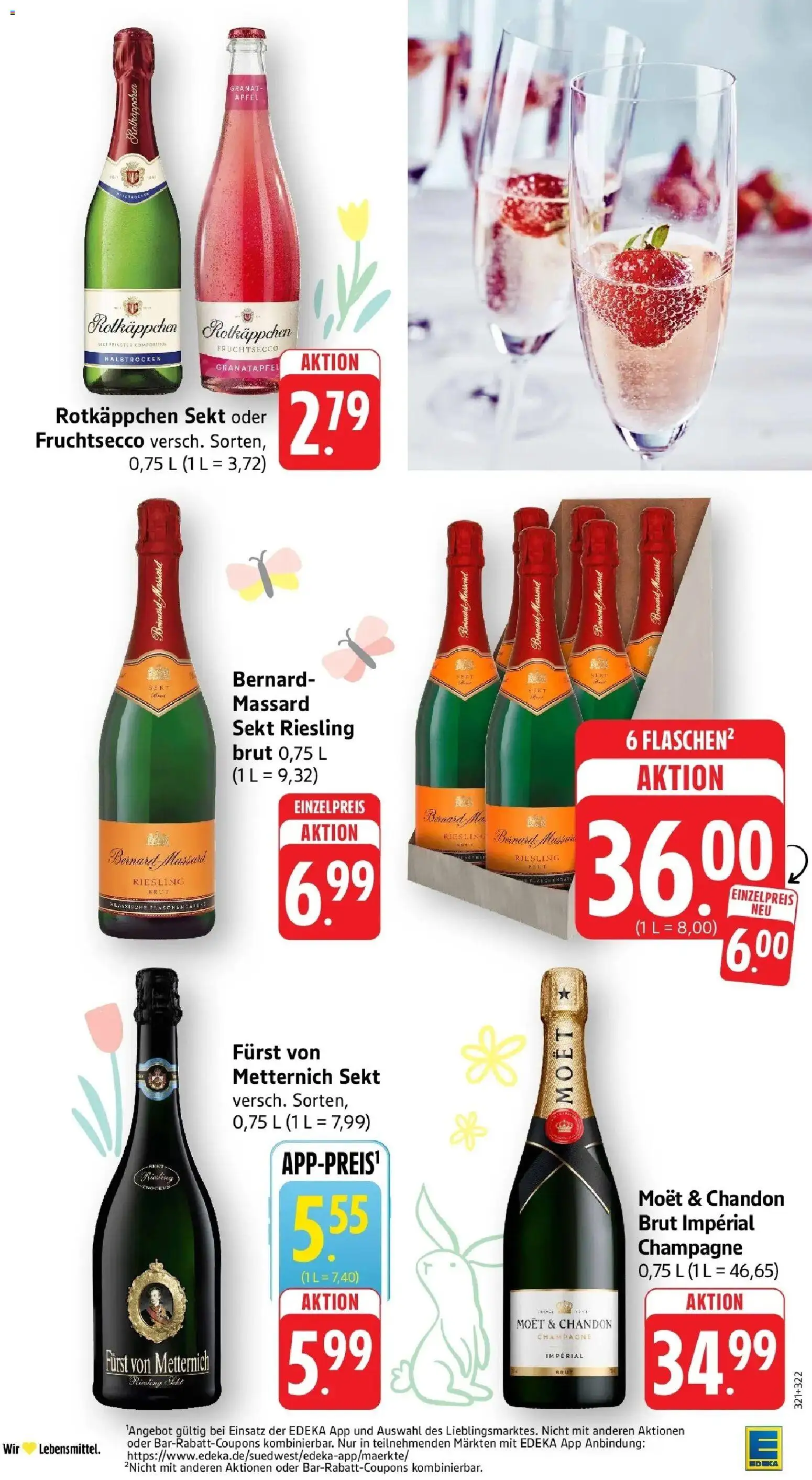 Edeka prospekt Friedrichsthal	 – gültig ab 22.03.2026 | Seite: 37 | Produkte: Rotkappchen sekt, Furst von metternich, Fruchtsecco, Rotkäppchen