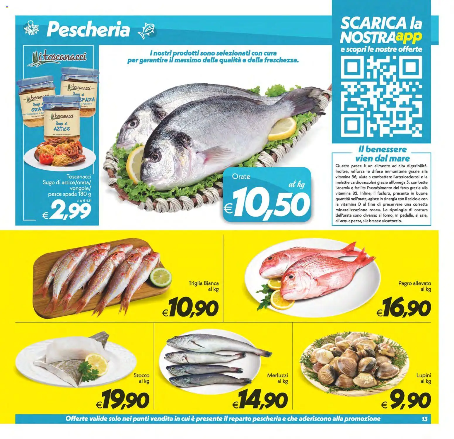 Volantino SuperConveniente del 23.01.2026 | Pagina: 13 | Prodotti: Lupini, Astice, Sugo, Pesce spada