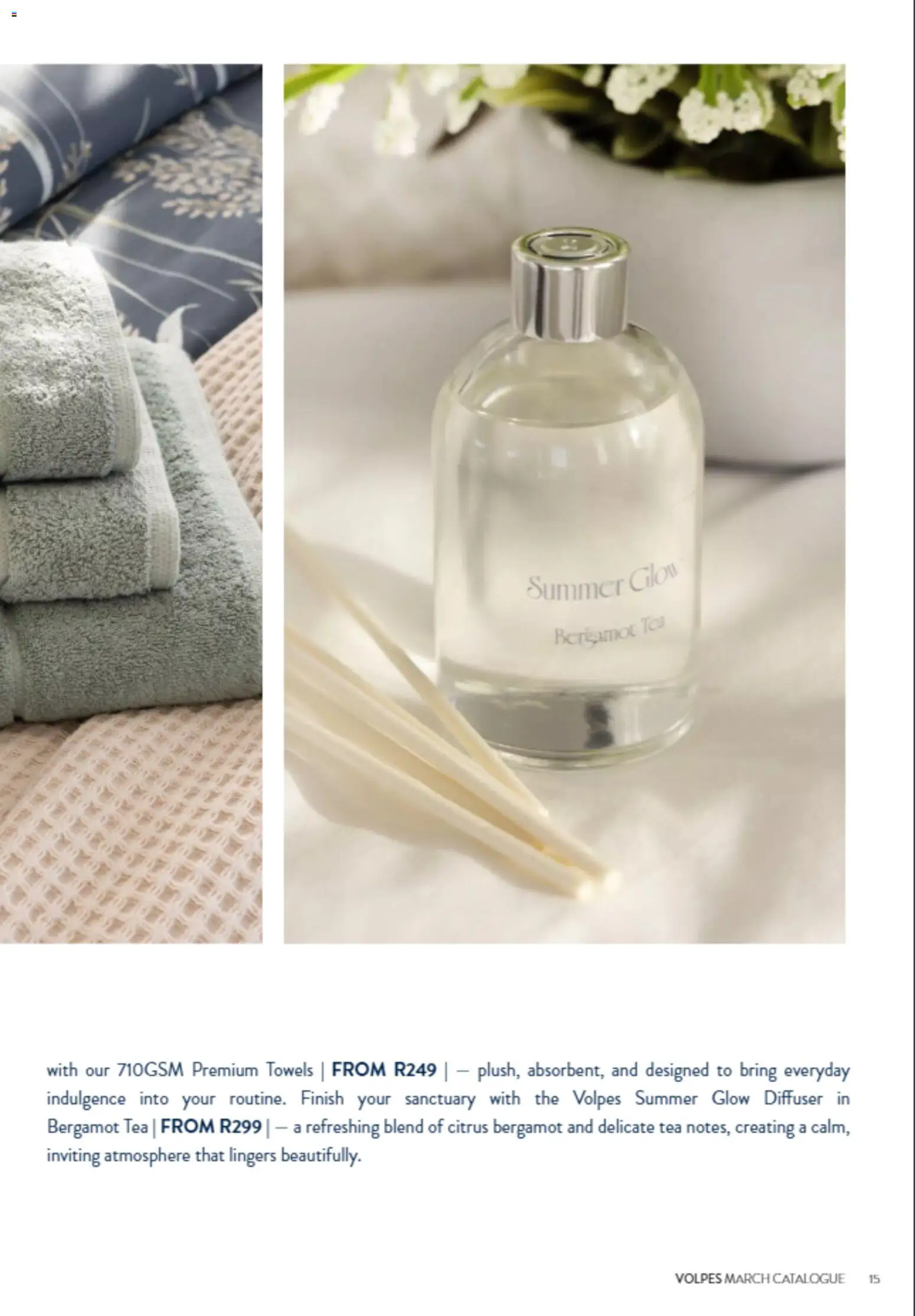 New Volpes catalogue – valid from 01.03.2026 | Page: 15 | Products: Diffuser, Tea