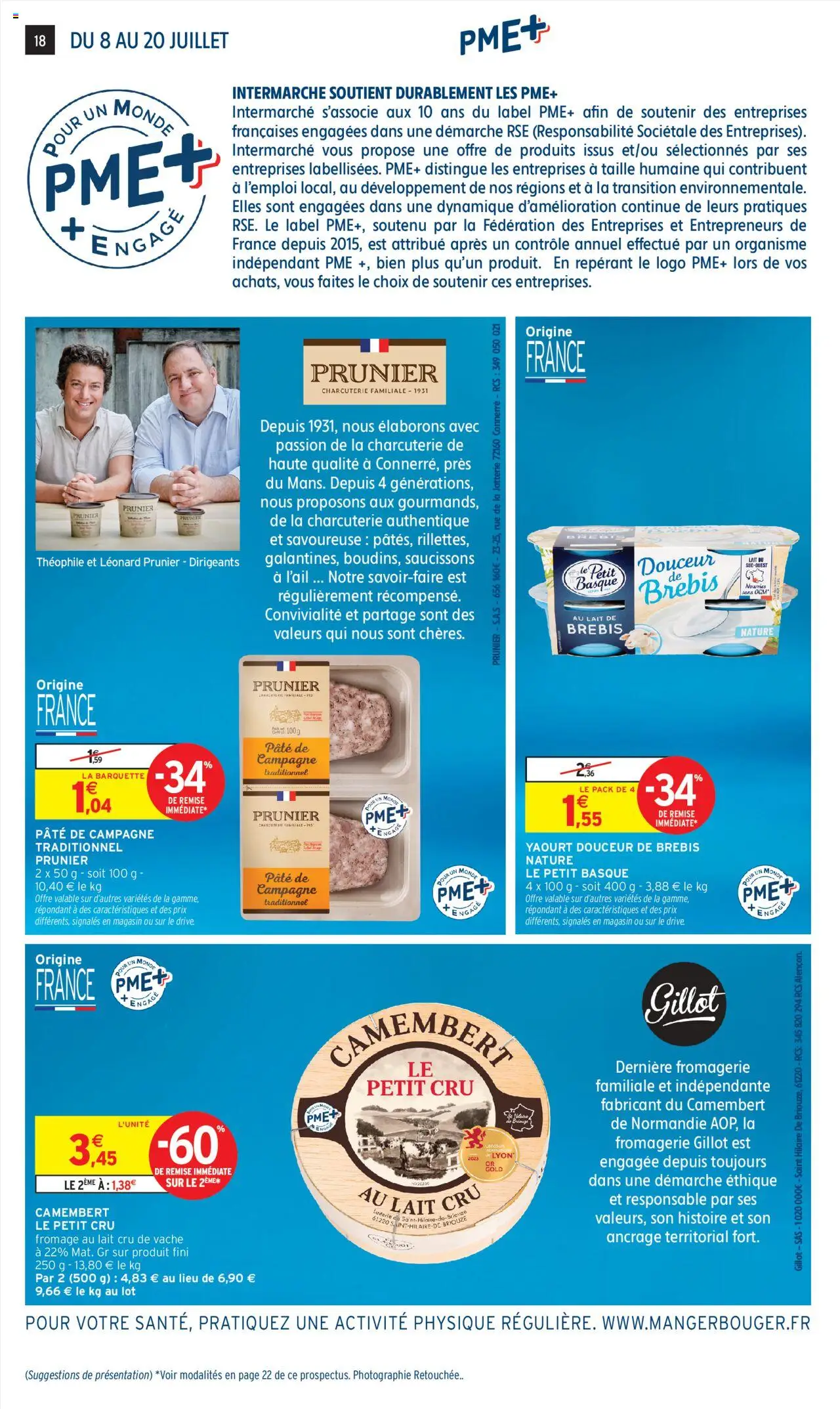  | Page: 18 | Produits: Lait, Fromage, Yaourt, Camembert