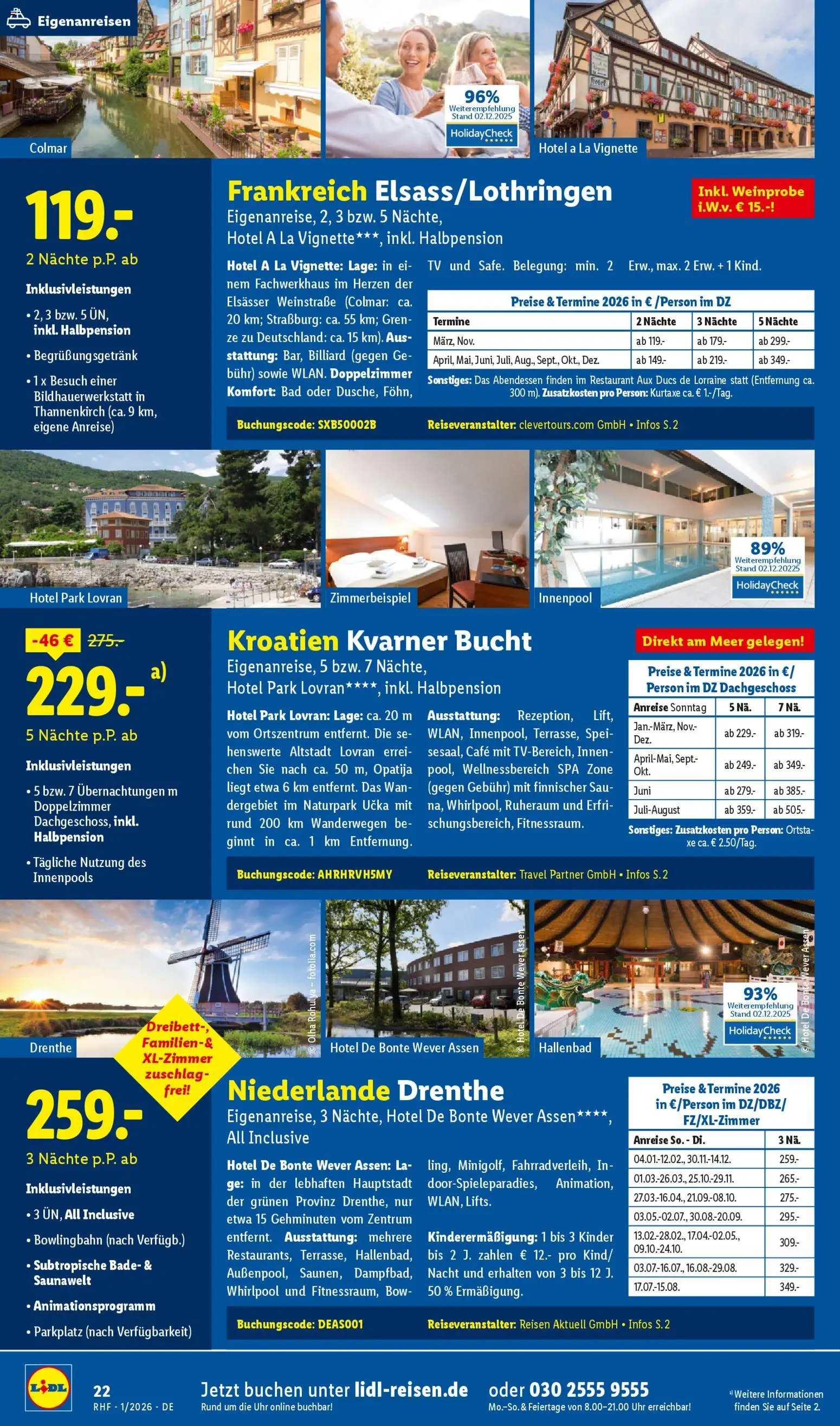 Lidl Reisen Prospekt 	 – gültig ab 29.12.2025 | Seite: 22 | Produkte: Bad, Uhr, TV