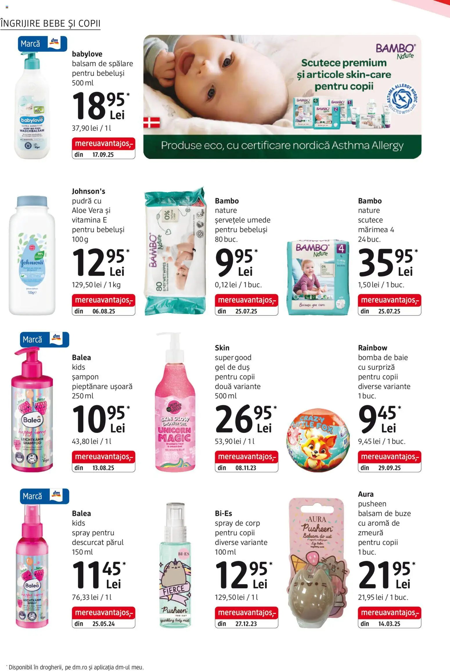 Noul catalog DM drogeriemarkt – valabil de la 08.01.2026 | Pagină: 18 | Produse: Zmeură, Pudră, Șervețele umede, Scutece