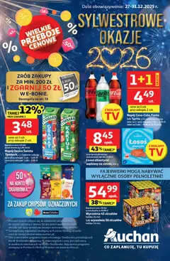 Pogląd oferty "Auchan Gazetka - Sylwestrowe Okazje" - ważna od 27.12.2025