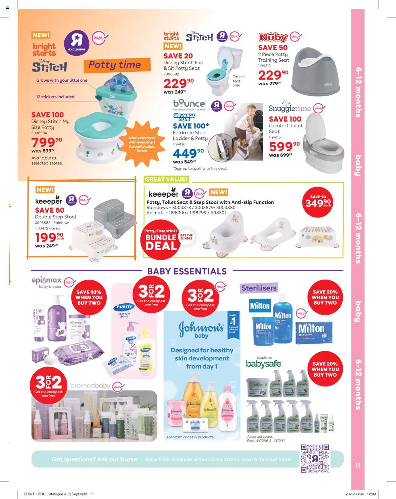 Babies R Us Specials │ valid from 21.08.2025 | Page: 11 | Products: Stool, Toilet, Bath, Oil