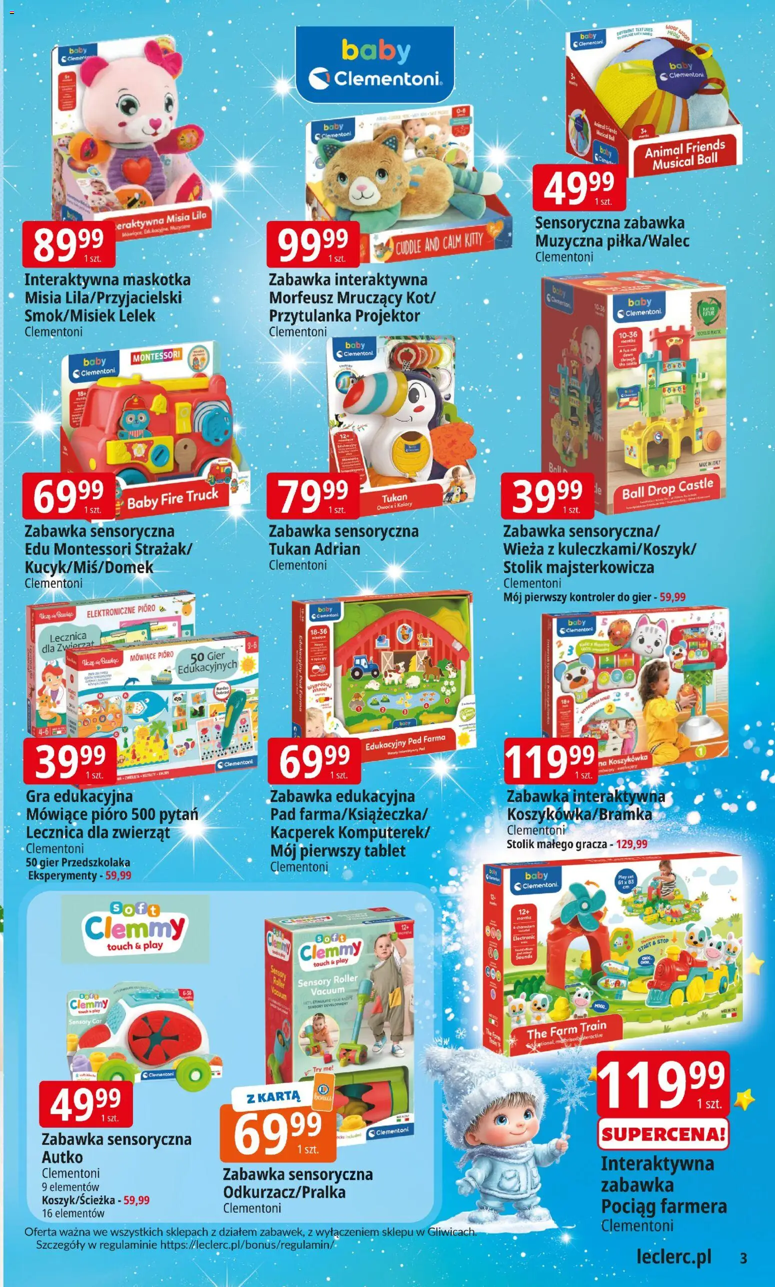 E.Leclerc Gazetka - Warszawa Bielany zabawki od 12.11.2025 | Strona: 3 | Produkty: Karta, Tablet, Gra, Kontroler