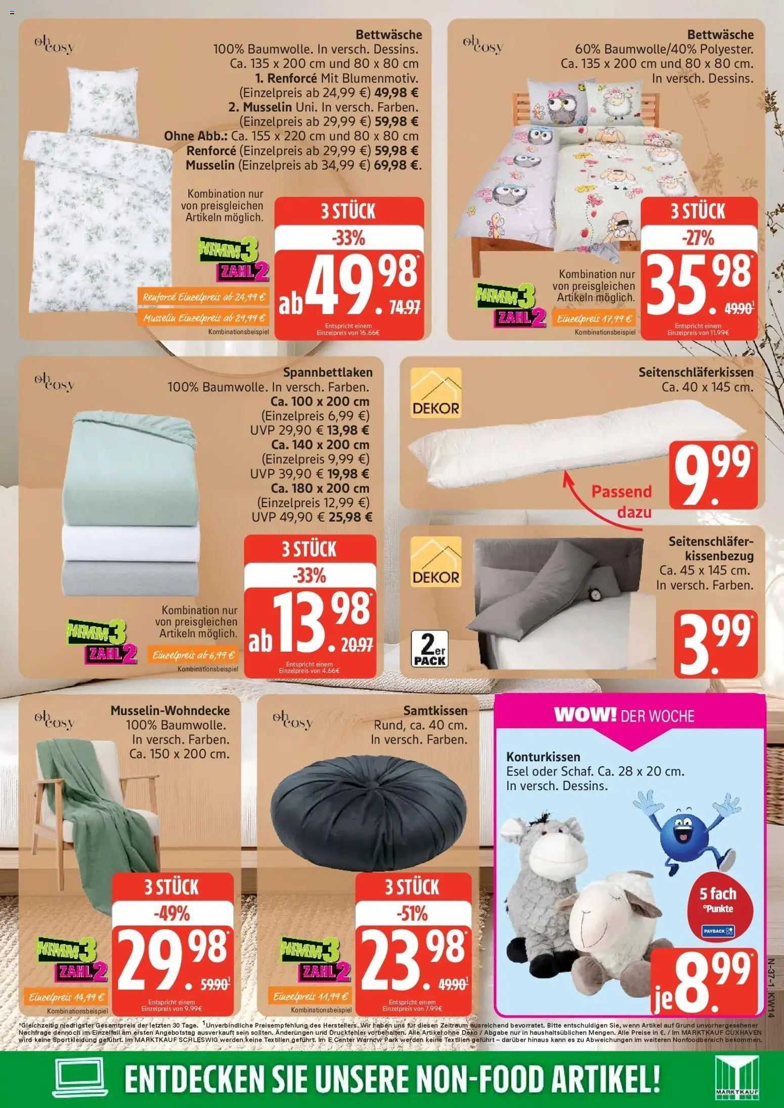 Edeka prospekt Rostock	 – gültig ab 30.03.2026 | Seite: 37 | Produkte: Bettwäsche