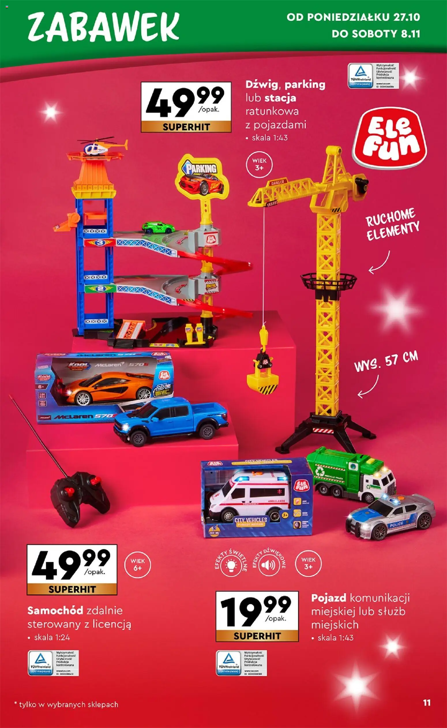 Biedronka Black Friday od 25.10.2025 | Strona: 11 | Produkty: Samochód zdalnie sterowany