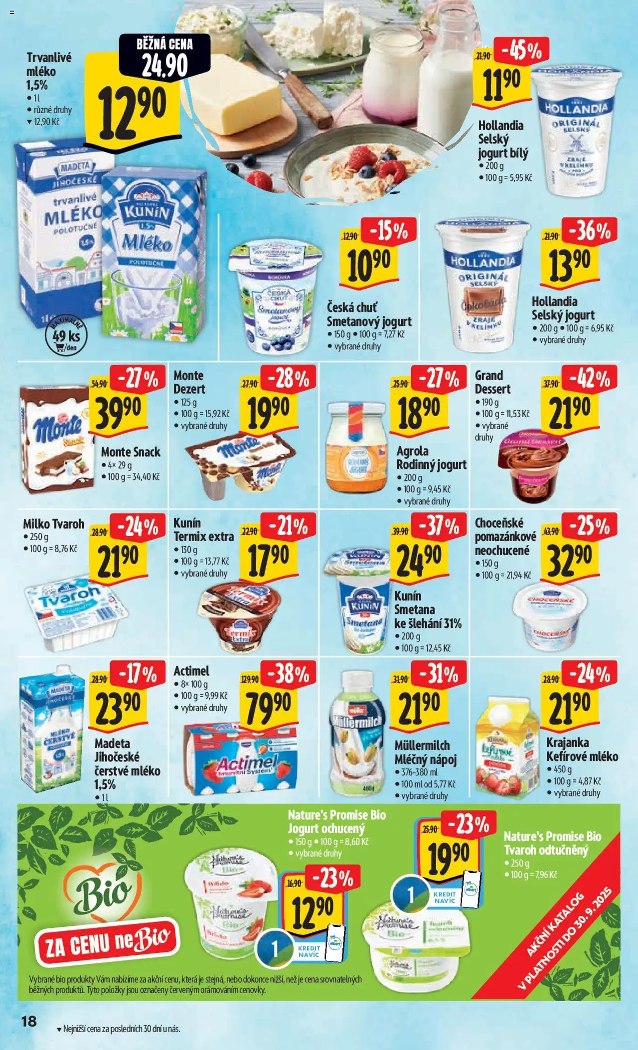 Albert leták - Hypermarket od 10.09.2025 | Strana: 27 | Produkty: Mléko, Smetanový jogurt, Termix, Actimel