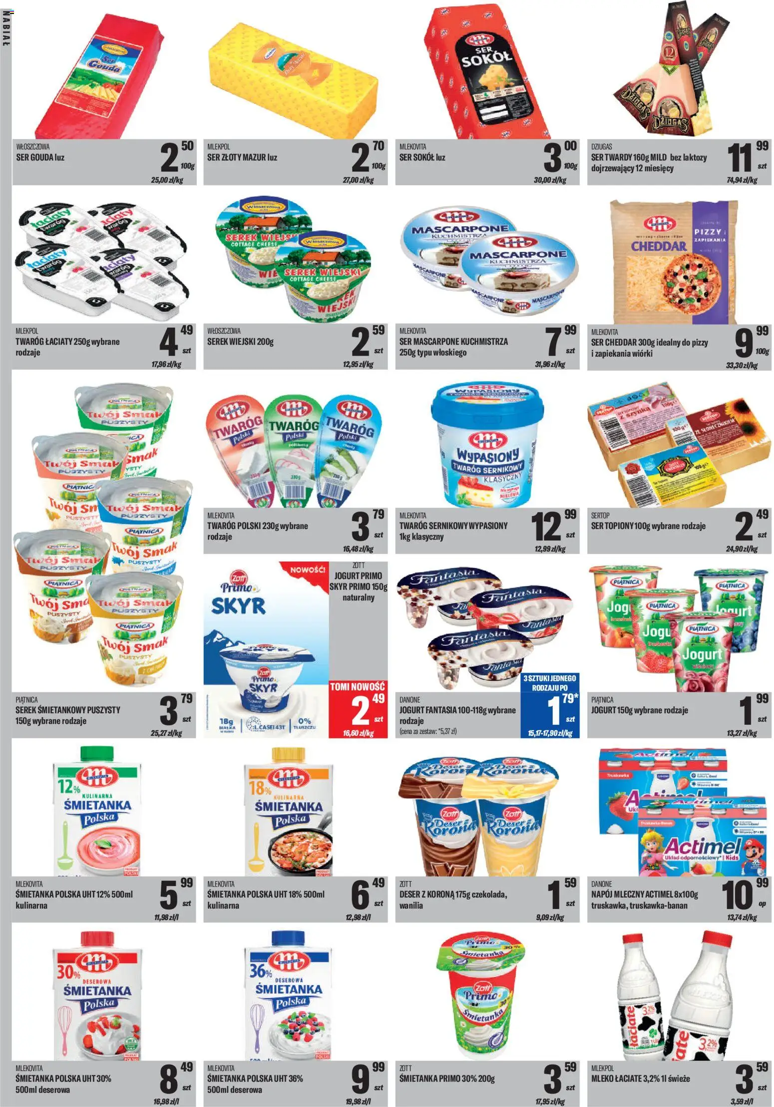 TomiMarkt Gazetka od 21.11.2025 | Strona: 6 | Produkty: Ser, Ser mascarpone, Twaróg, Ser cheddar