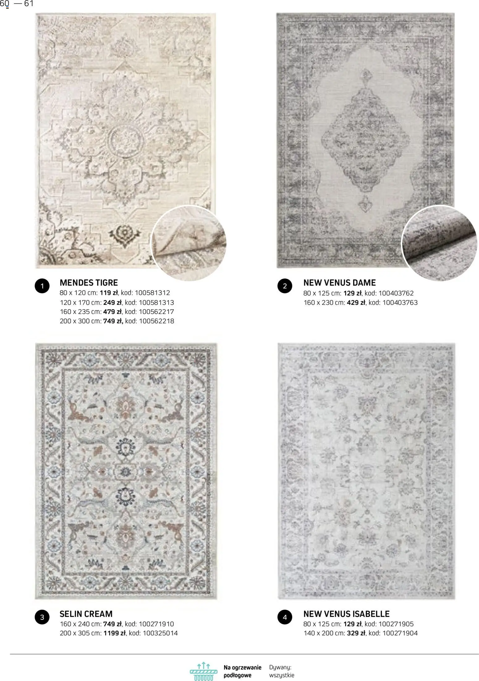 Komfort gazetka - Katalog dywanów od 17.03.2026 | Strona: 60